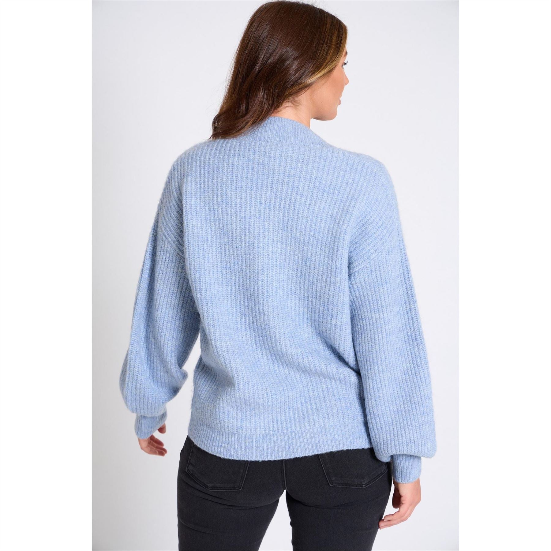 Be You Asymmetrical V-Neck Long Sleeve Sweater
