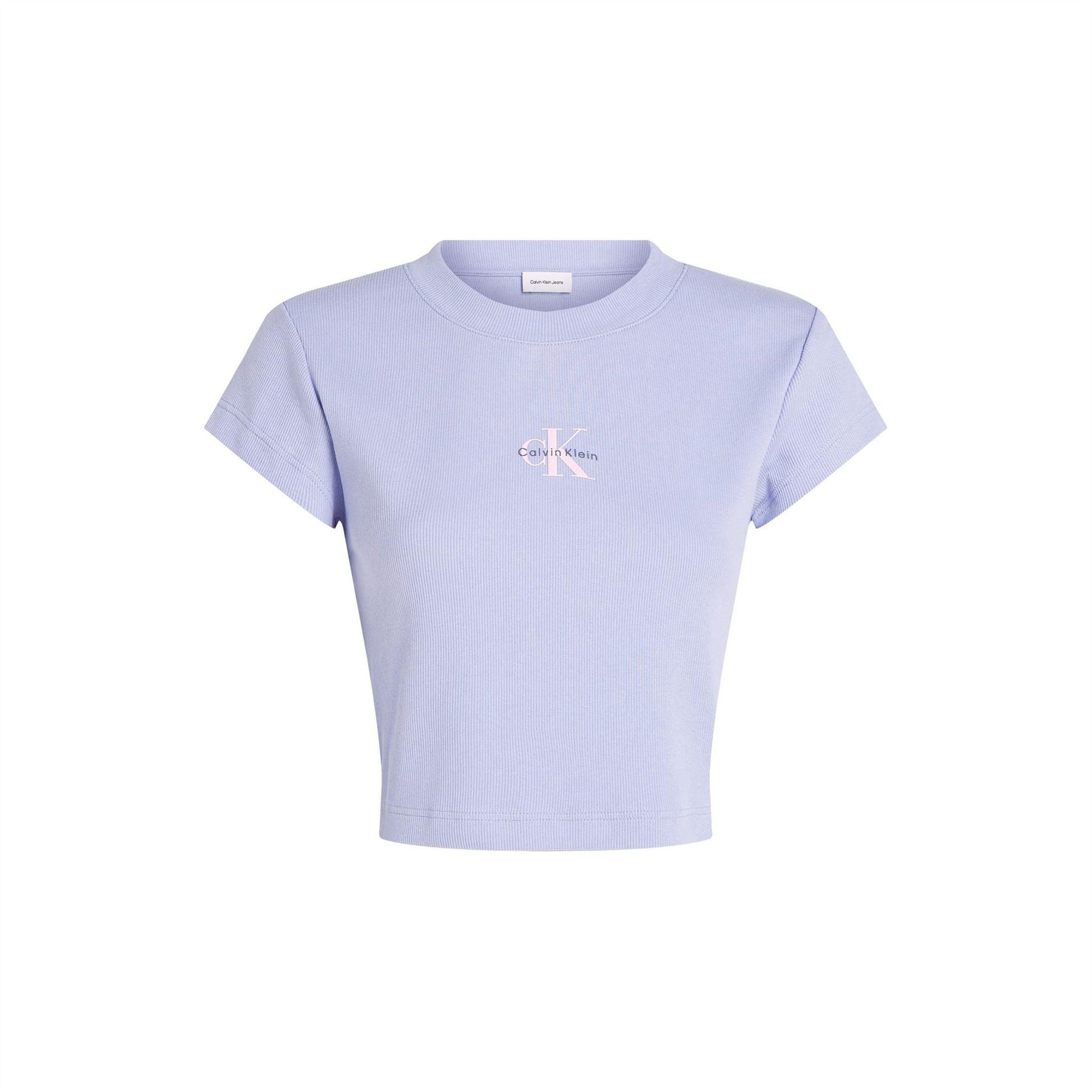 Calvin Klein Jeans Cropped Slim Fit Crew Neck T-Shirt