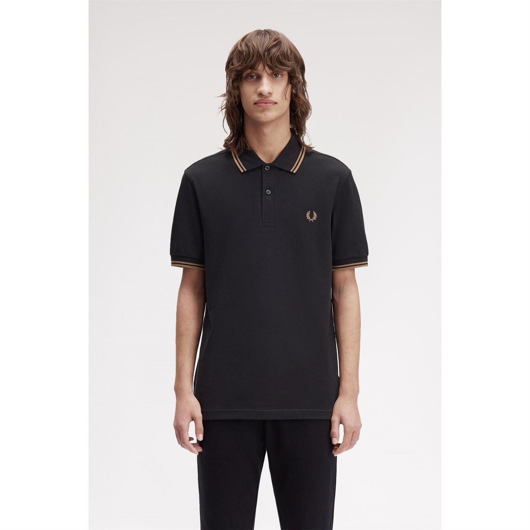 Fred Perry Sleeve Twin Tipped Polo Shirt