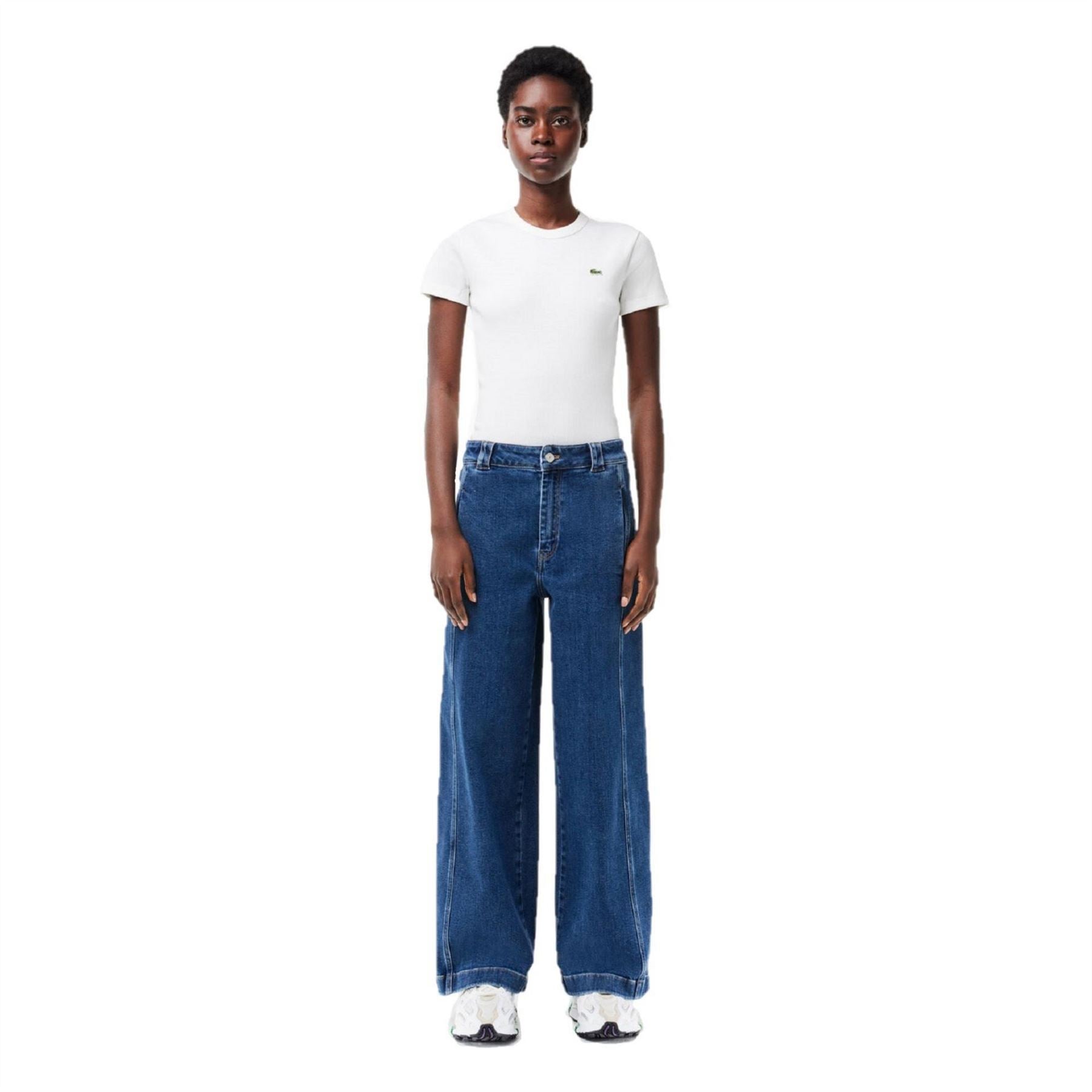Lacoste Wide Leg Relaxed Fit Jeans