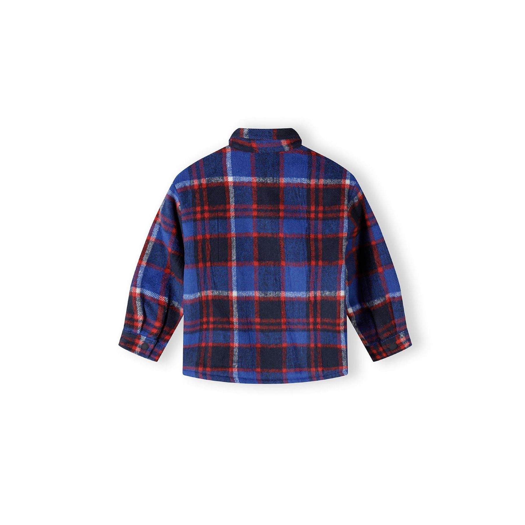 Minoti Boys Padded Shirt Jacket Quilted Blue