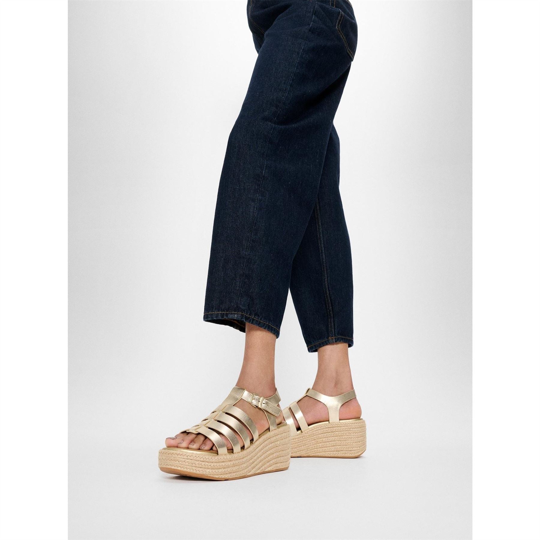 Fitflop Platform Gladiator Espadrille Wedge Sandals