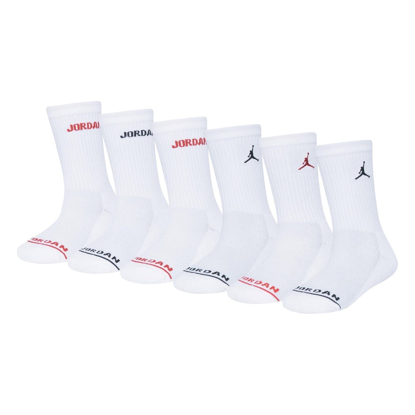 Air Jordan Legend Crew 6 Pack Socks Juniors