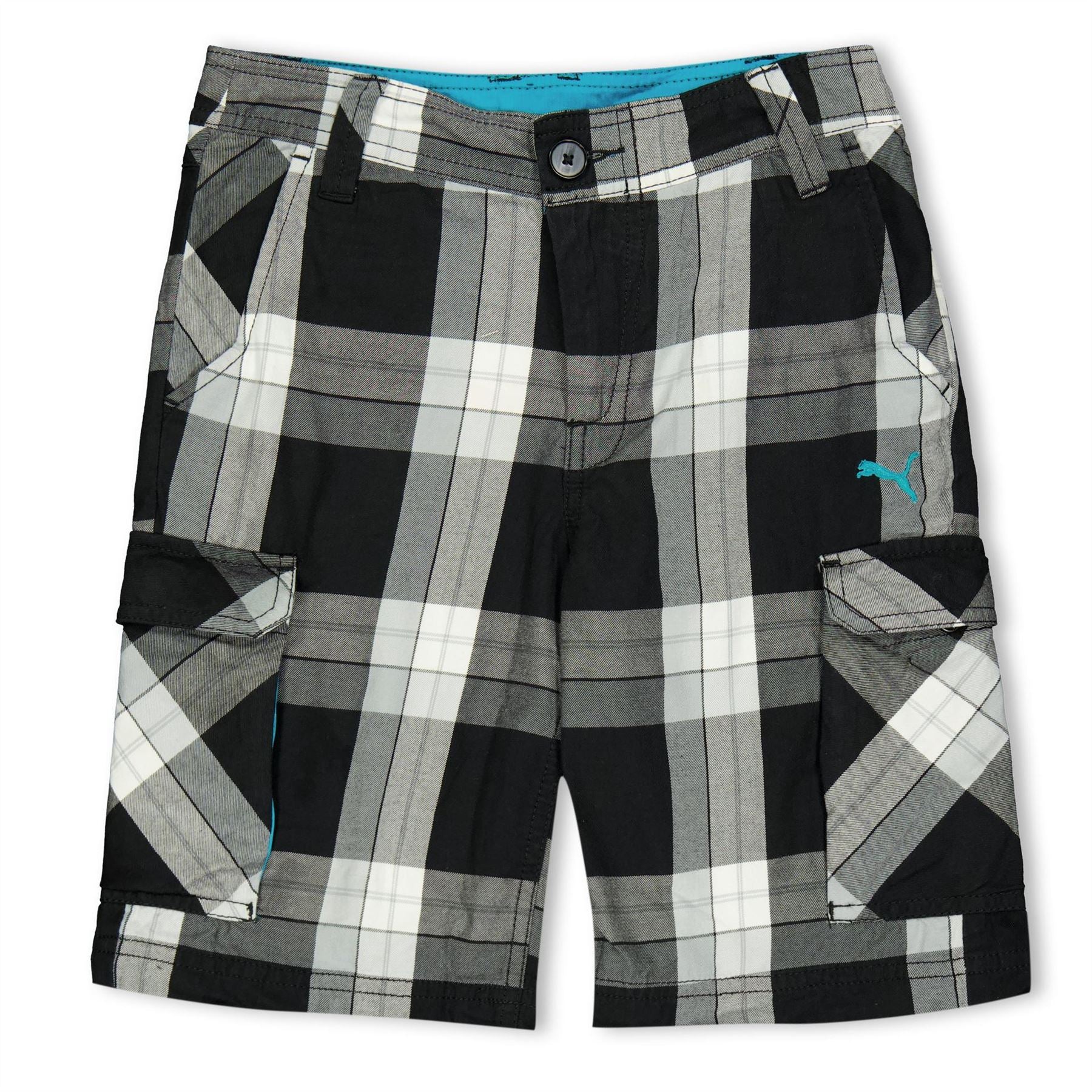 Puma Kids Check Walking Shorts