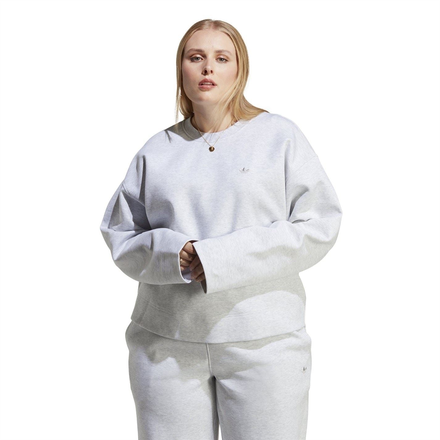 adidas Originals Womens Premium Essentials Plus Size Crew Sweatshirt