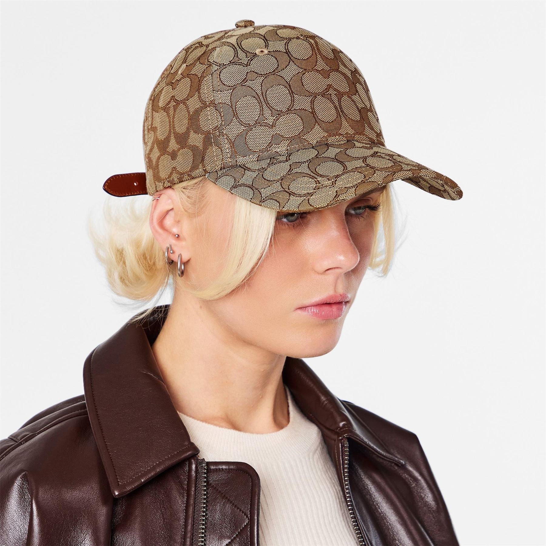 Coach Signature C Jacquard Baseball Cap