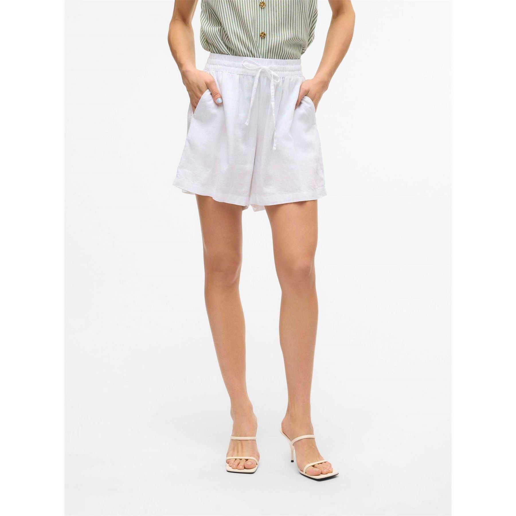 Vero Moda Linn Paperbag Bermuda Shorts with Elasticated Waistband