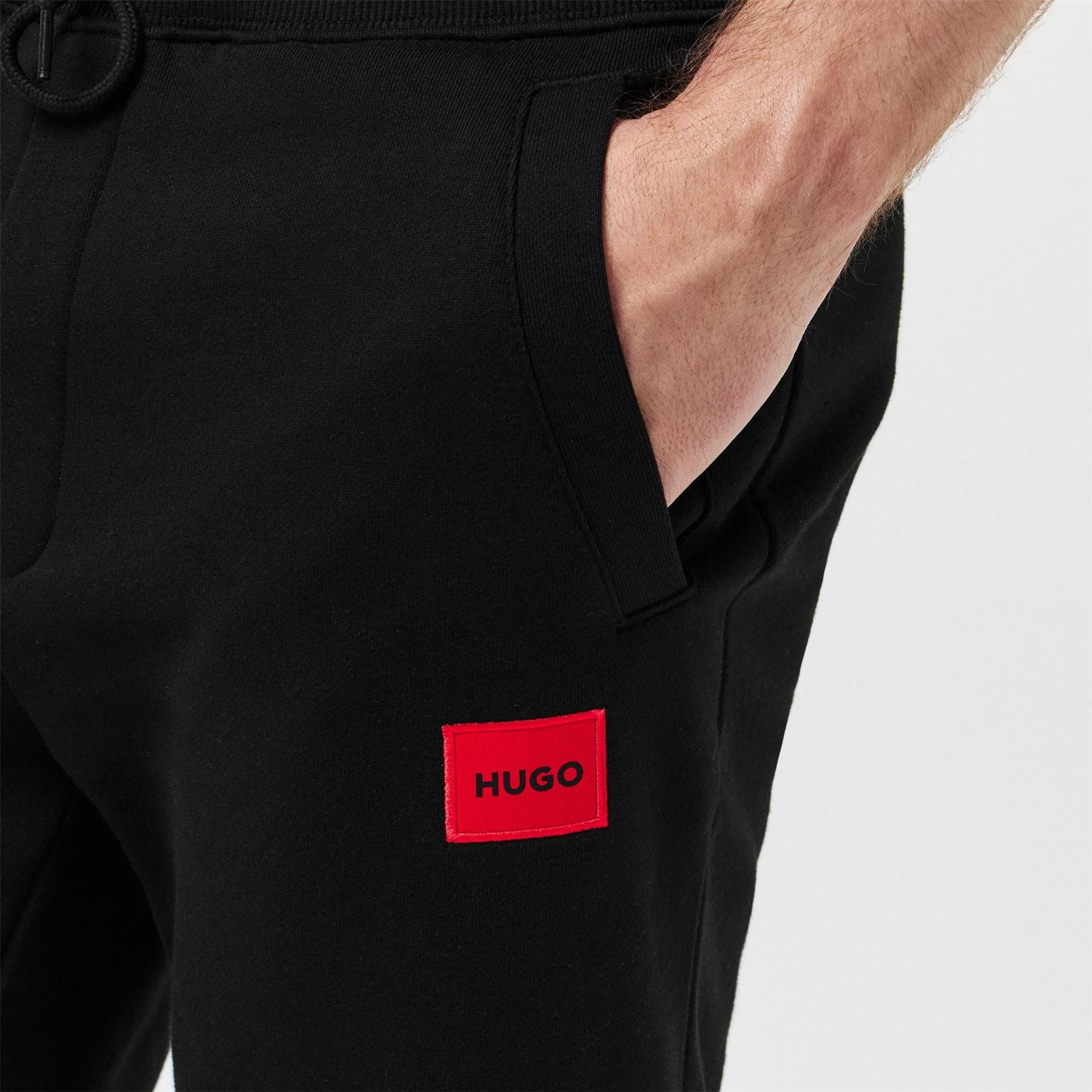 Hugo HUGO Doak Closed Hem Jogging Bottoms with Logo Detail