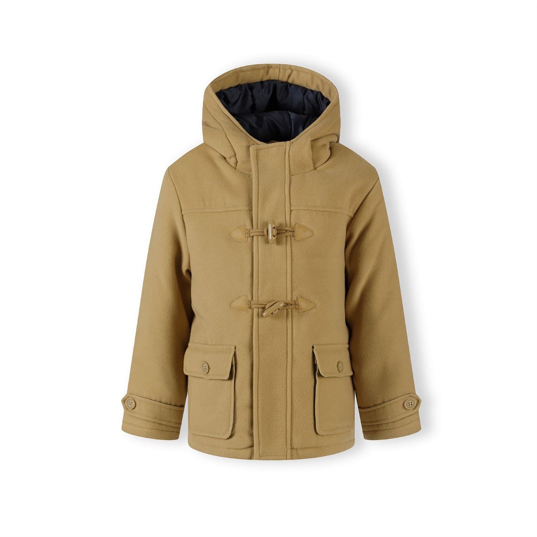 Minoti Boys Padded Jacket With Toggle Fastenings Beige
