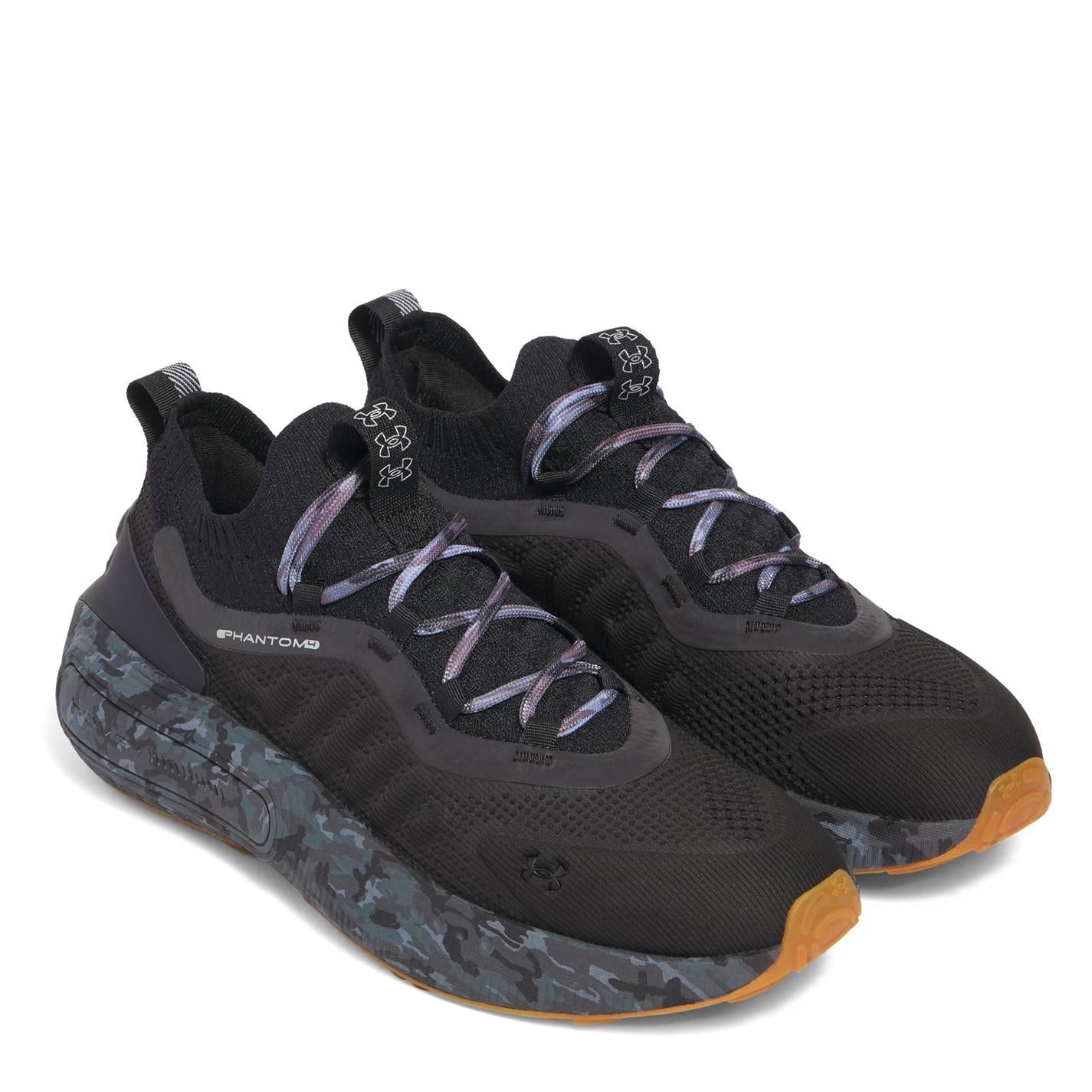 Under Armour Phantom 4 Camo Lace-Up Sock Trainers