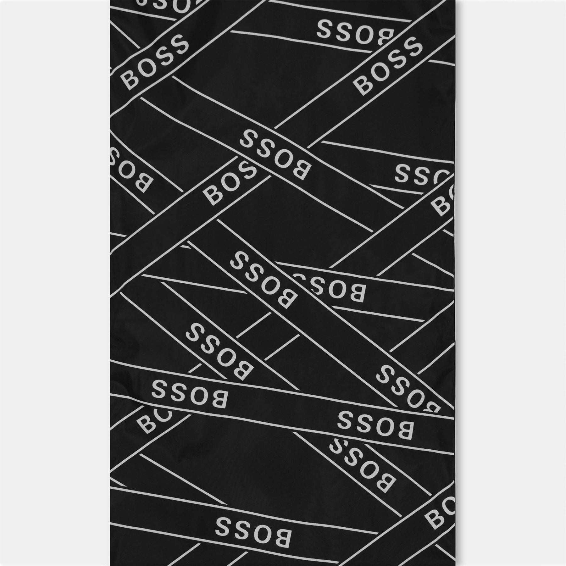 Boss Oblong Logo Print Scarf with Logo