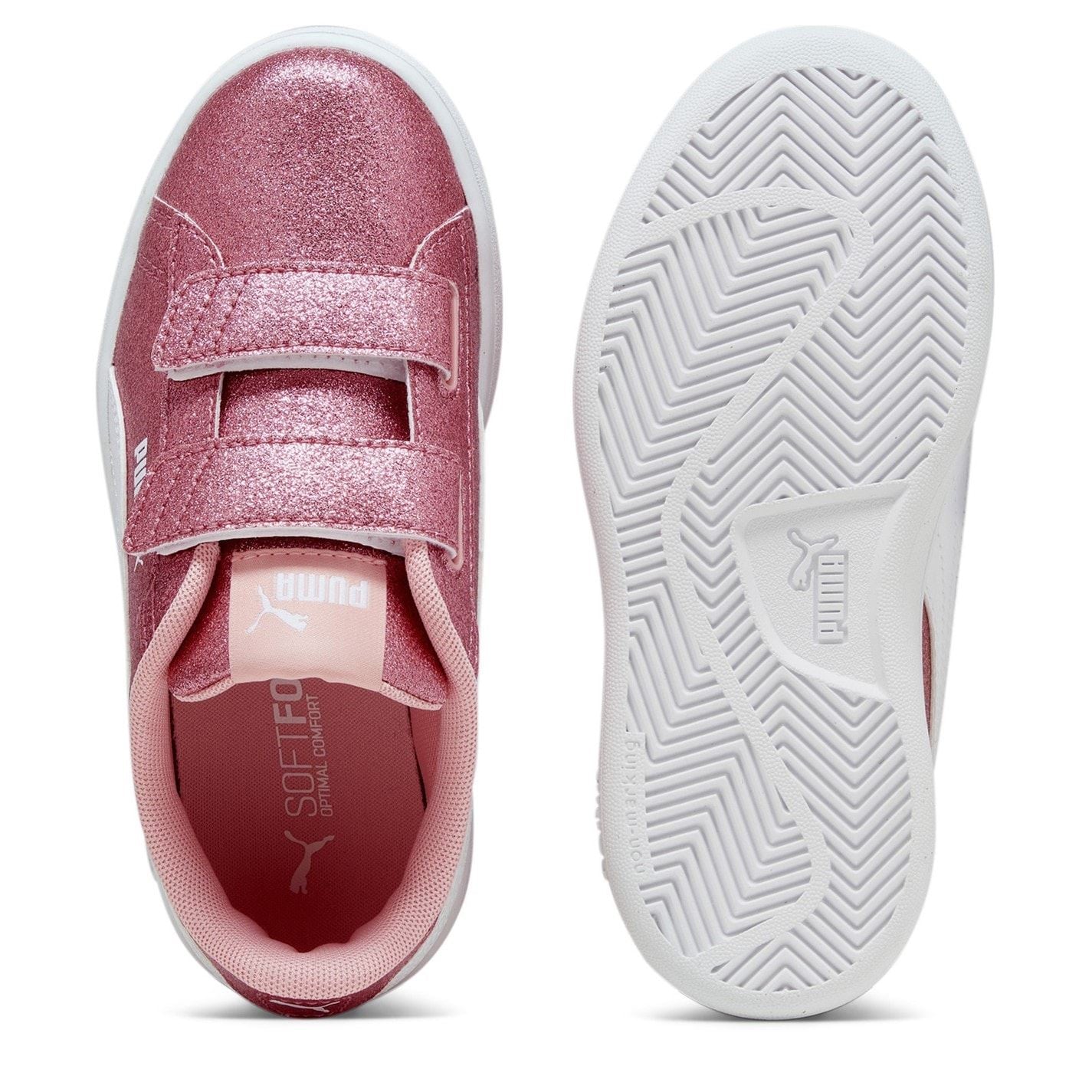 Puma Smash 3.0 Glitz Glam V Child Girl Trainers