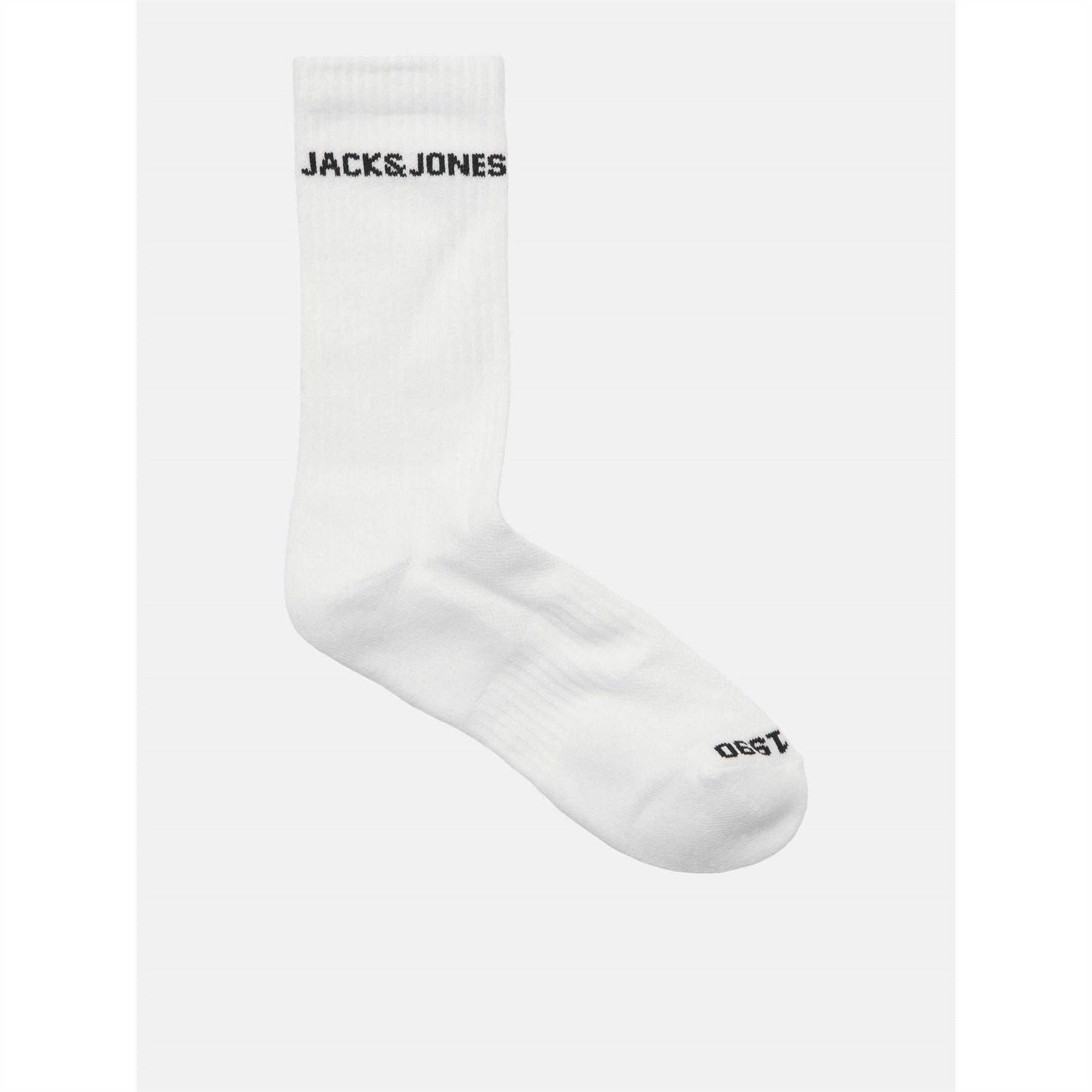 Jack and Jones 2 Pack Basic Lettering Crew Socks