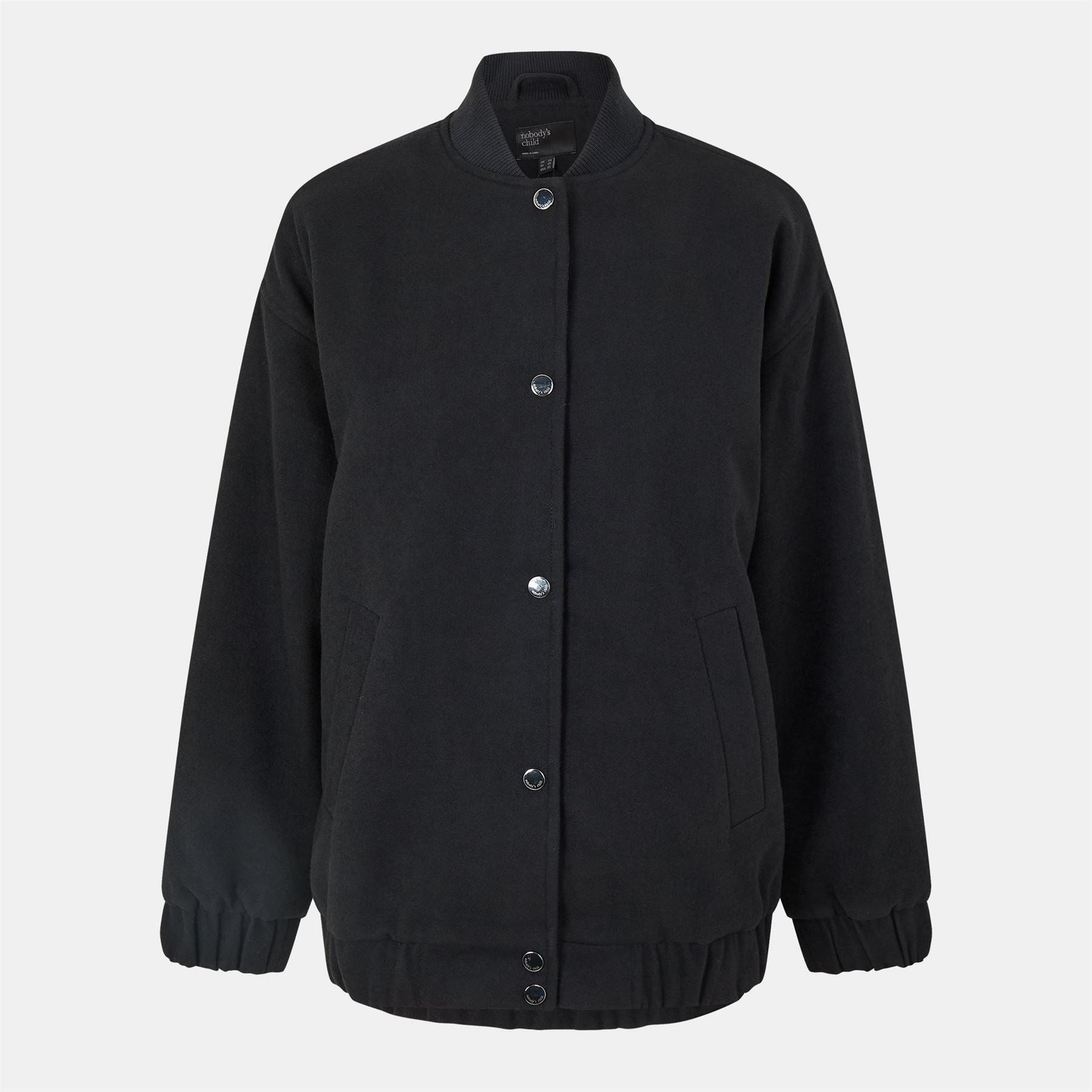 Nobodys Child Relaxed Fit Bomber Jacket with Ribbed Cuff