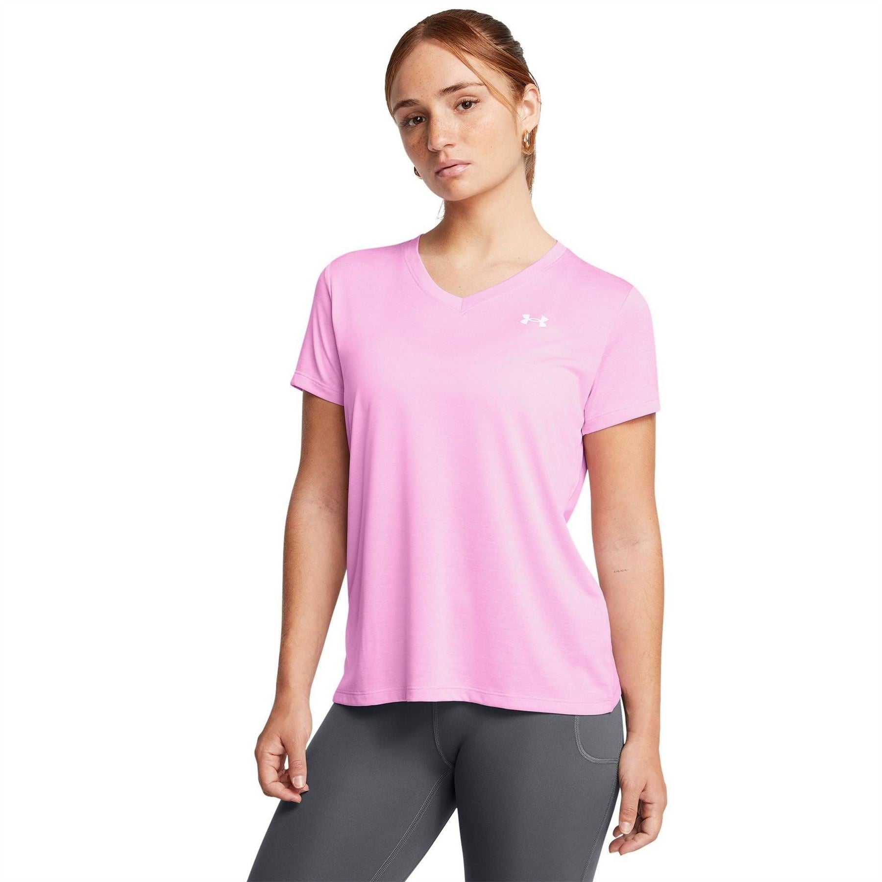 Under Armour Womens Armour Tech™ Twist V Neck Short Sleeve