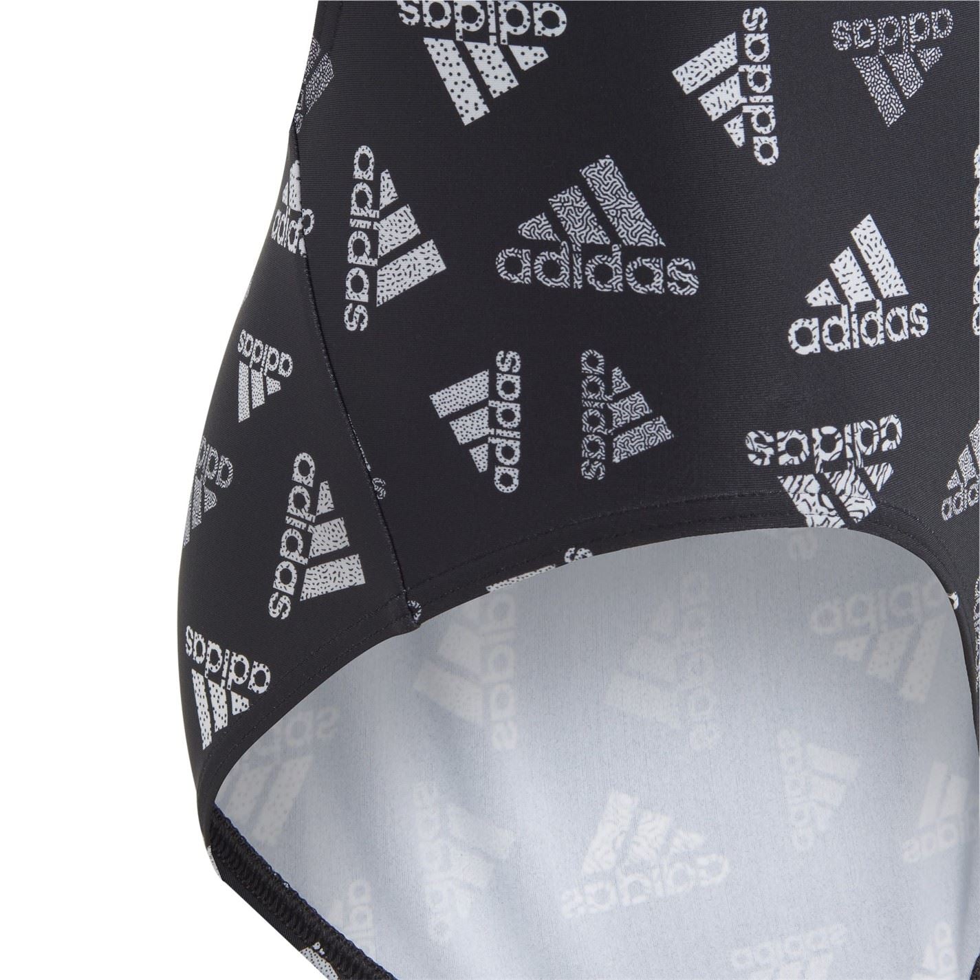 adidas Logo Print One Piece Swimsuit