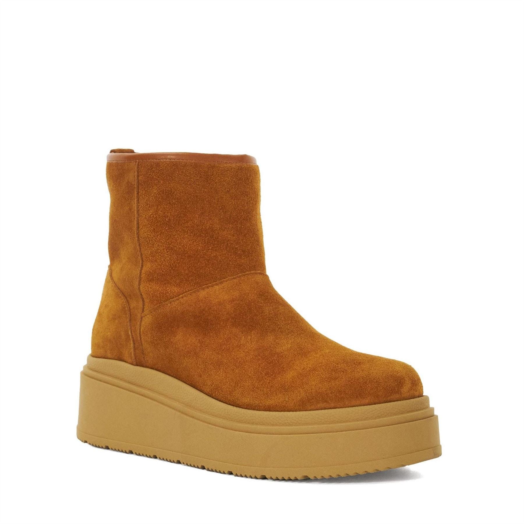 Dune London Podsey Faux Shearling Lined Platform Boots