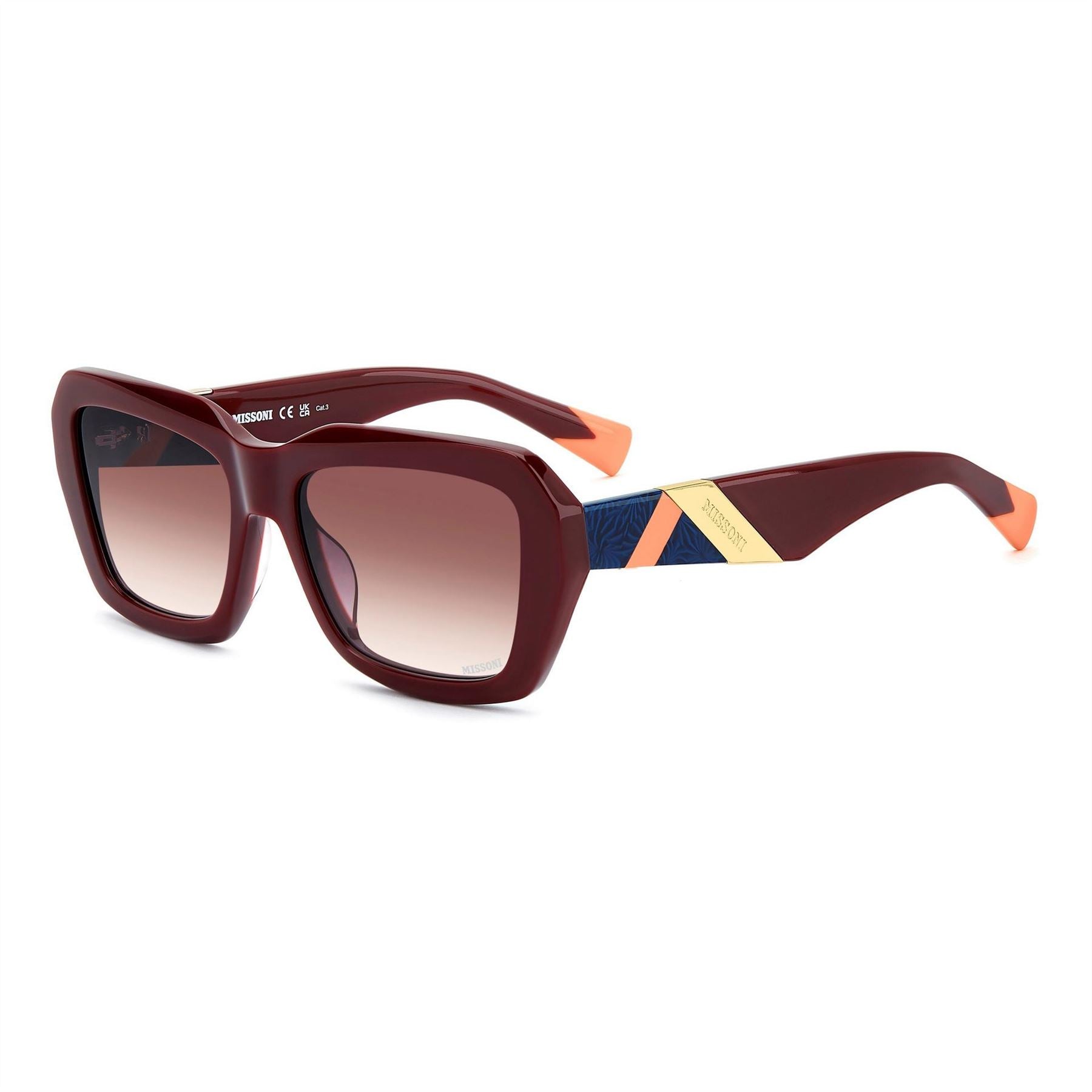 Missoni Rectangular Round Sunglasses