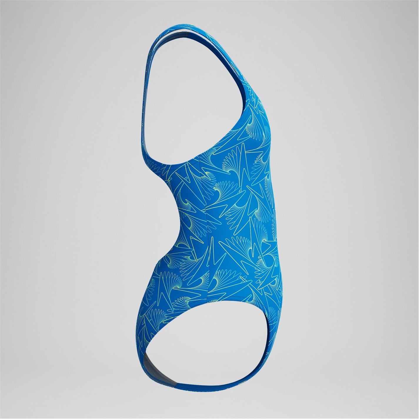 Speedo Hyperboom Allover Medalist Geometric Patterned Swimsuit