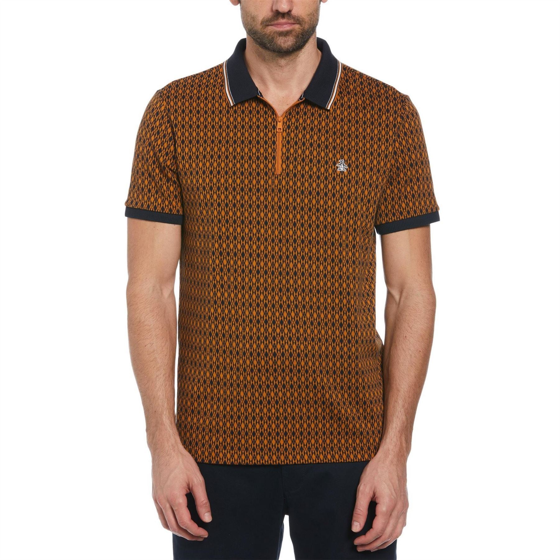 Original Penguin All Over Print Short Sleeve Polo Shirt