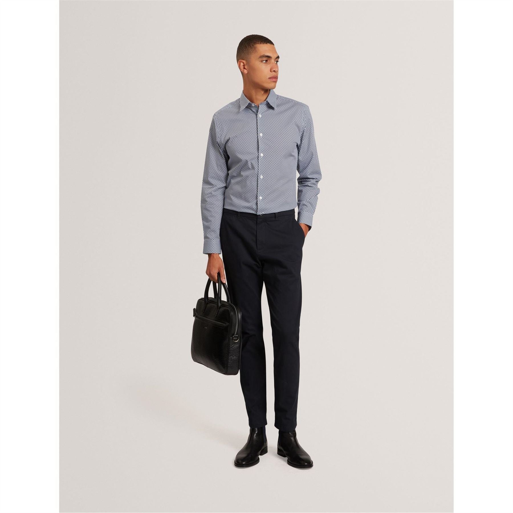 Ted Baker Geo Long Sleeve Collared Shirt