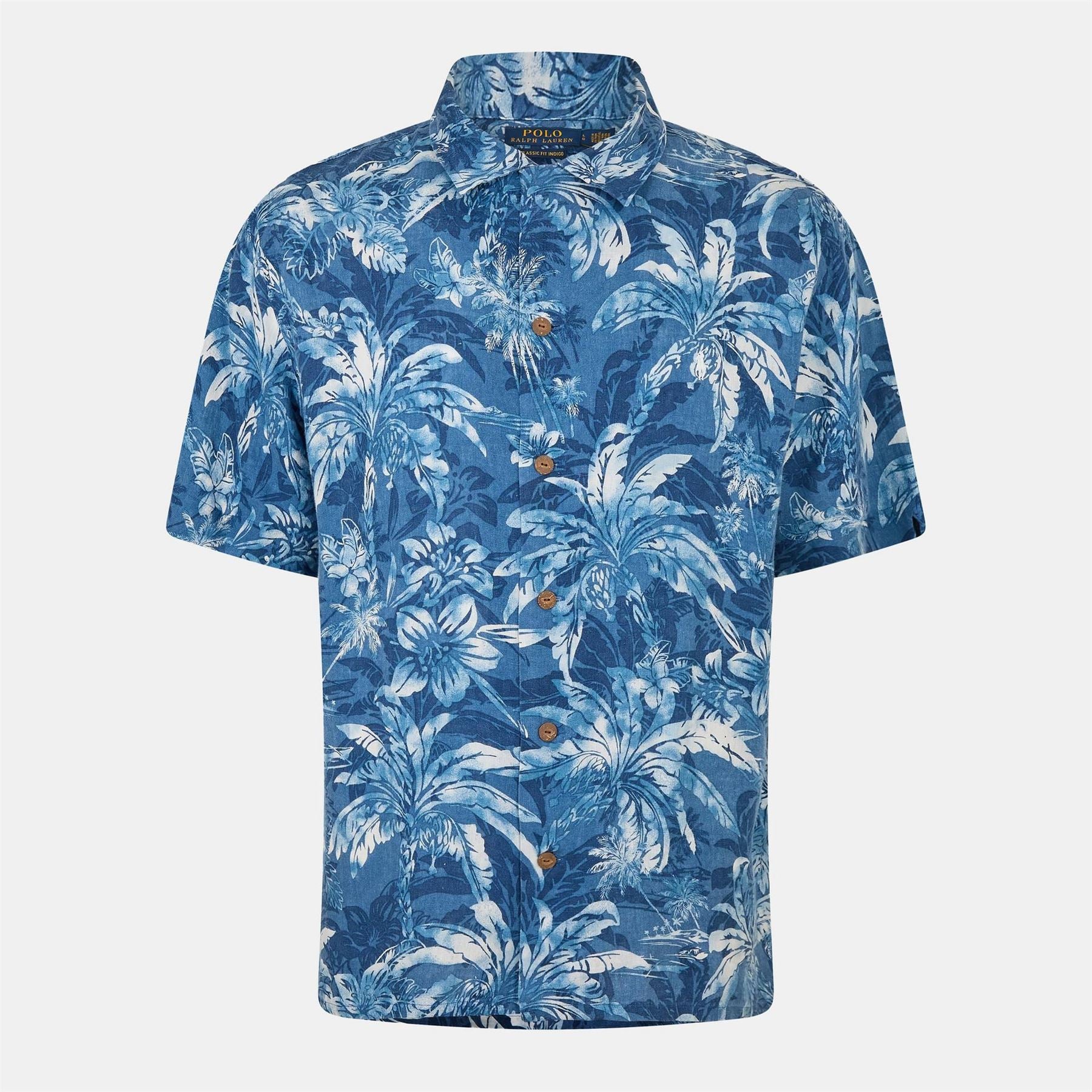 Polo Ralph Lauren Linen Palm Short Sleeve Patterned Shirt