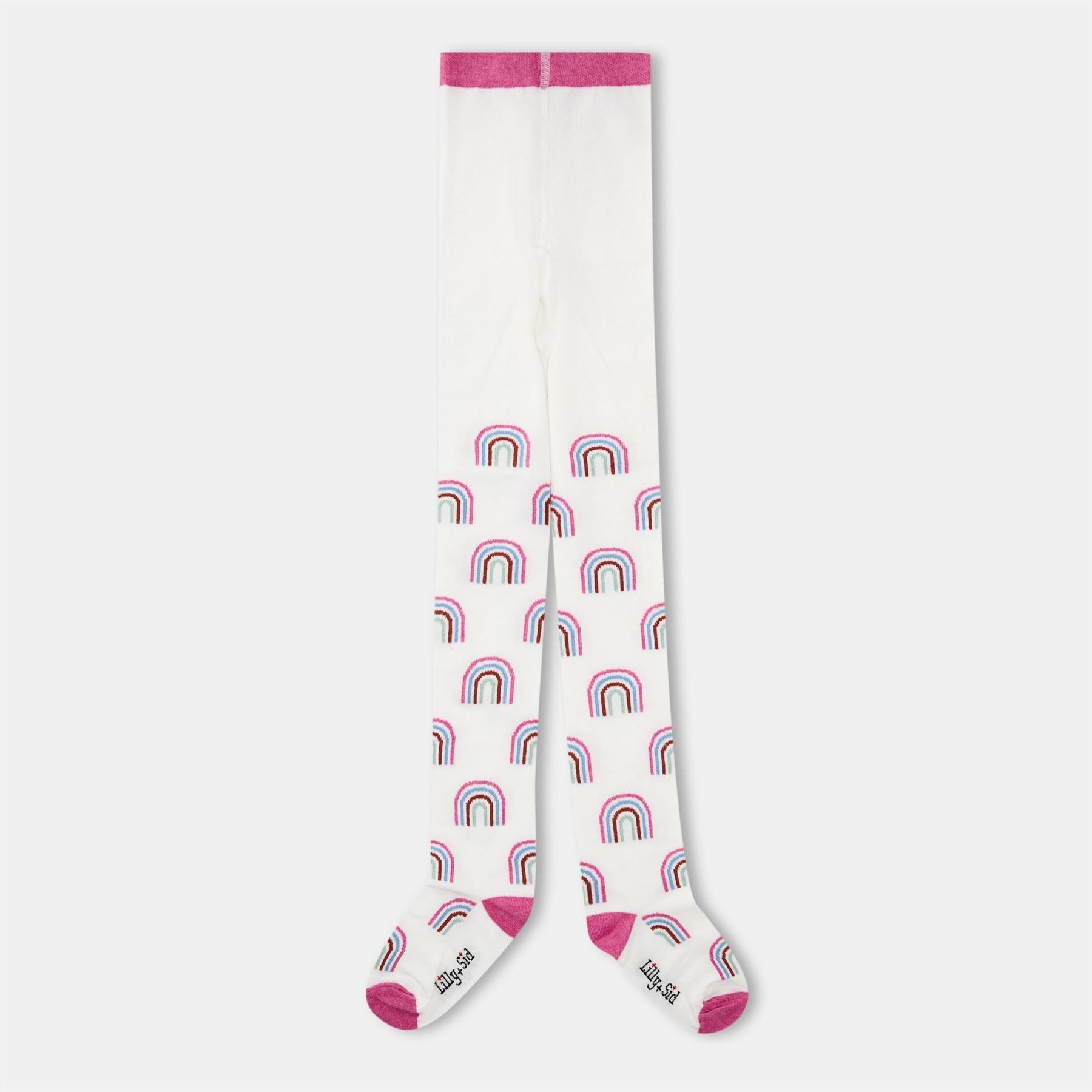 Lilly and Sid Rainbow Patterned Tights