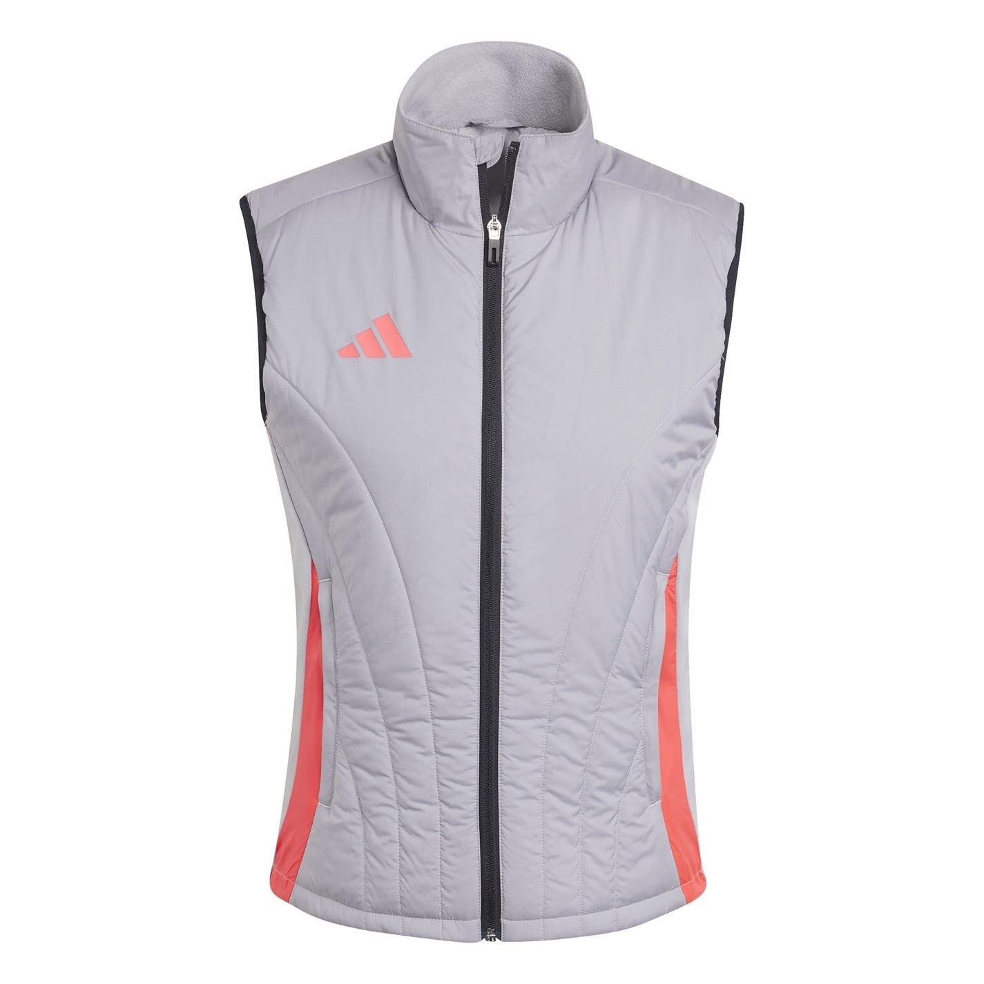 adidas Womens Tiro24c Solid Patterned Ribbed Cuff Performance Vest