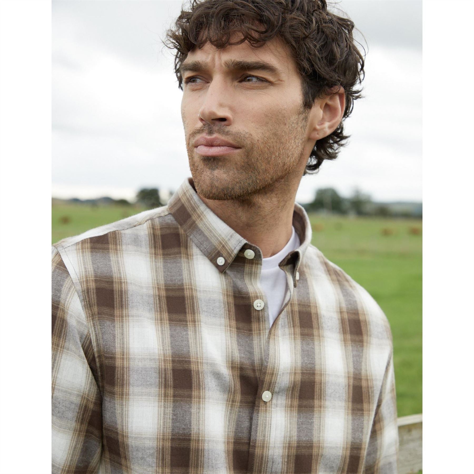 Threadbare Cheque Long Sleeve Patterned Shirt