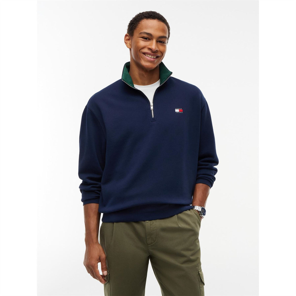 Tommy Jeans 1 4zip Collr Logo