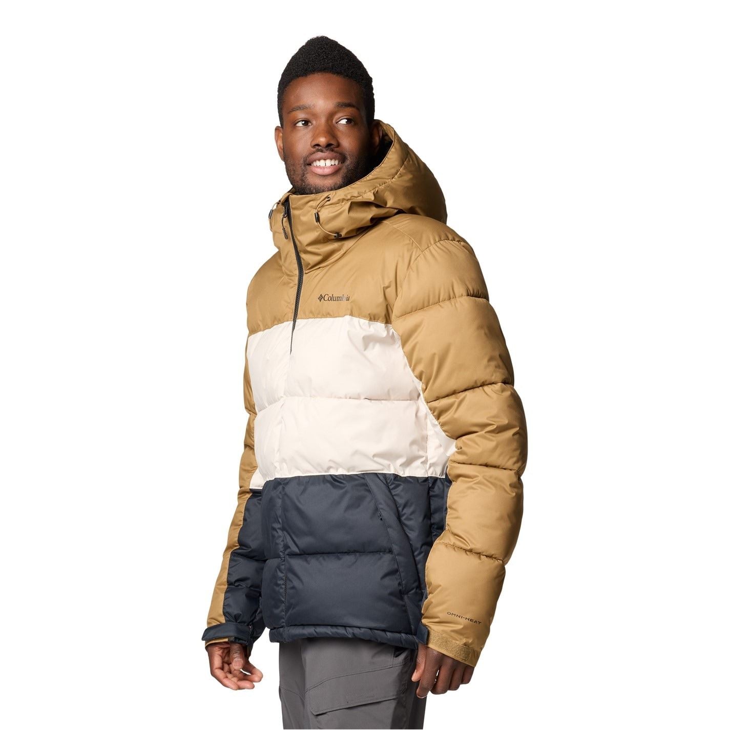 Columbia Hooded Neck Color Block Ski Jacket