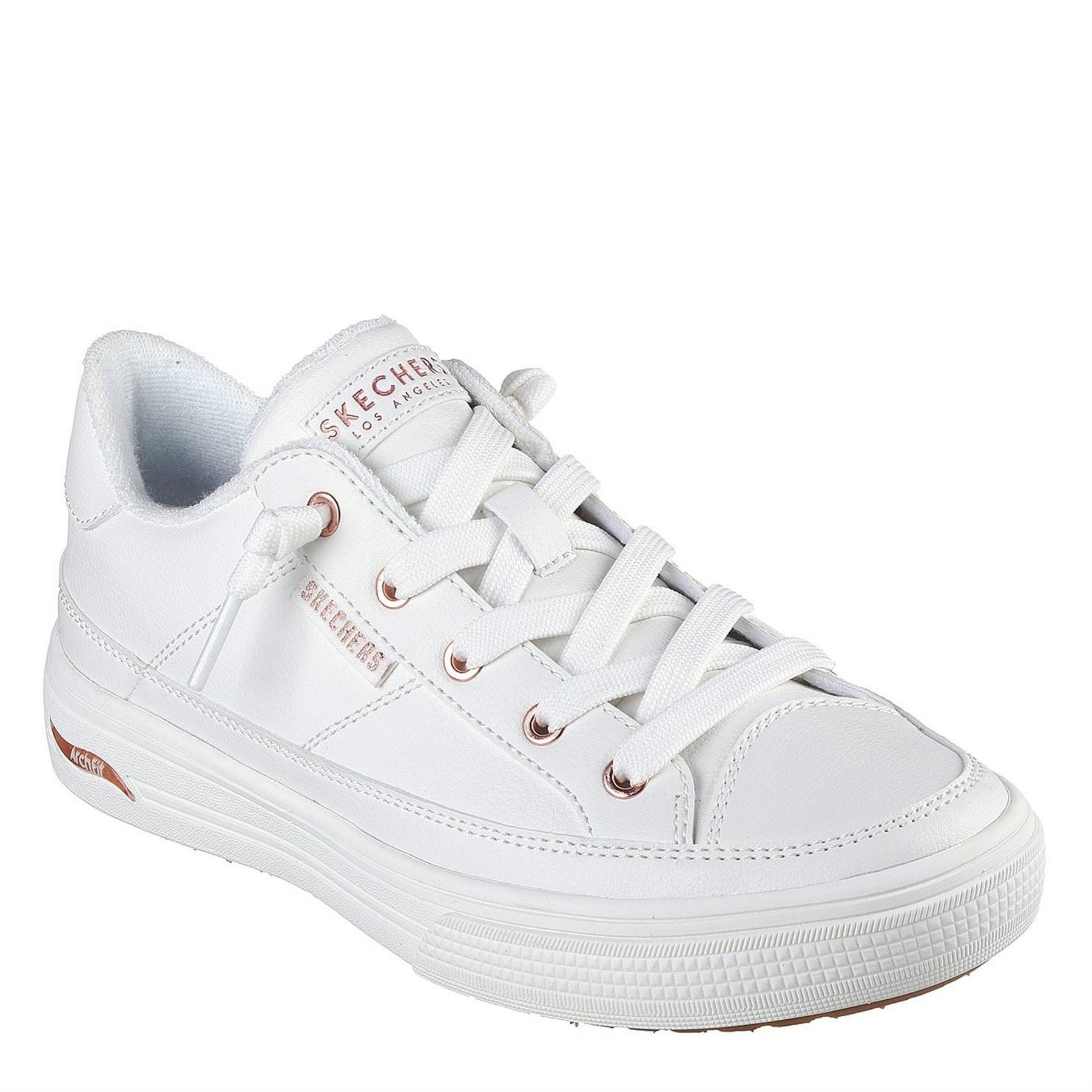 Skechers Womens Arch Fit Arcade   On My Way Low Top Trainers