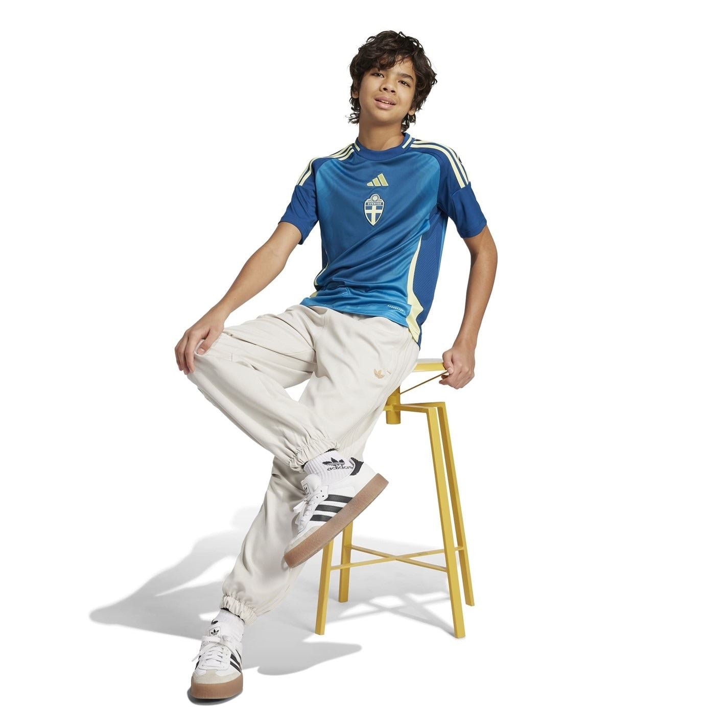 adidas Replica Sweden Away Shirt 2025 Juniors