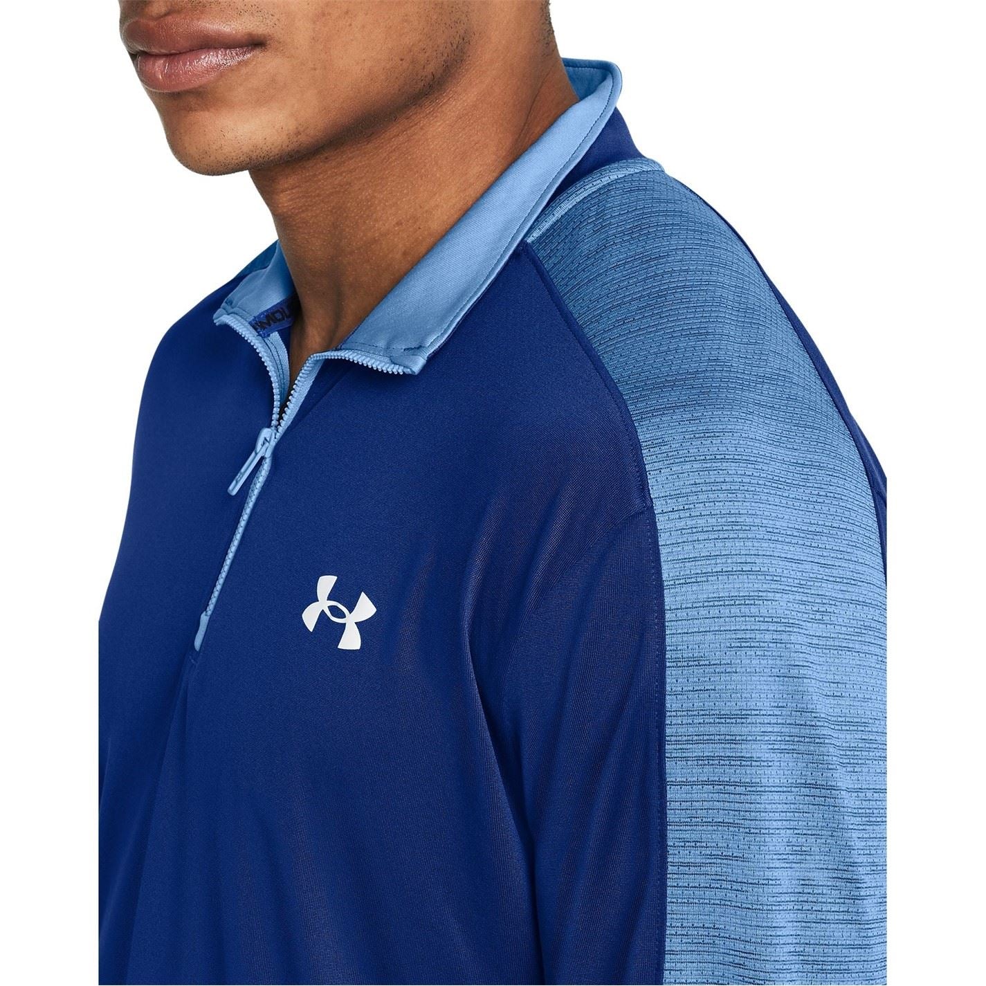 Under Armour Tech Zip Neck Long Sleeve Raglan Sweatshirt
