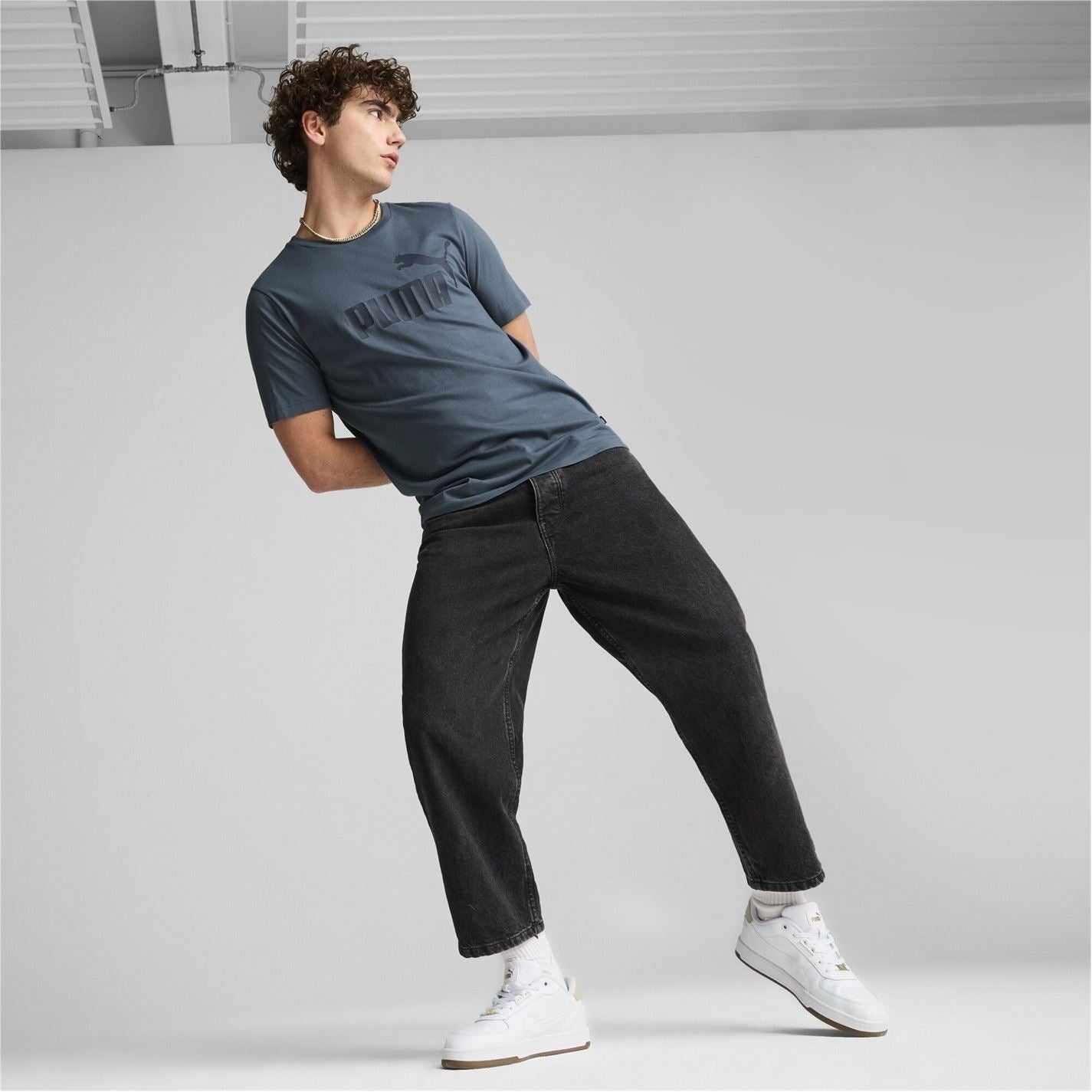 Puma Ess Logo Crew Neck Short Sleeve T-Shirt