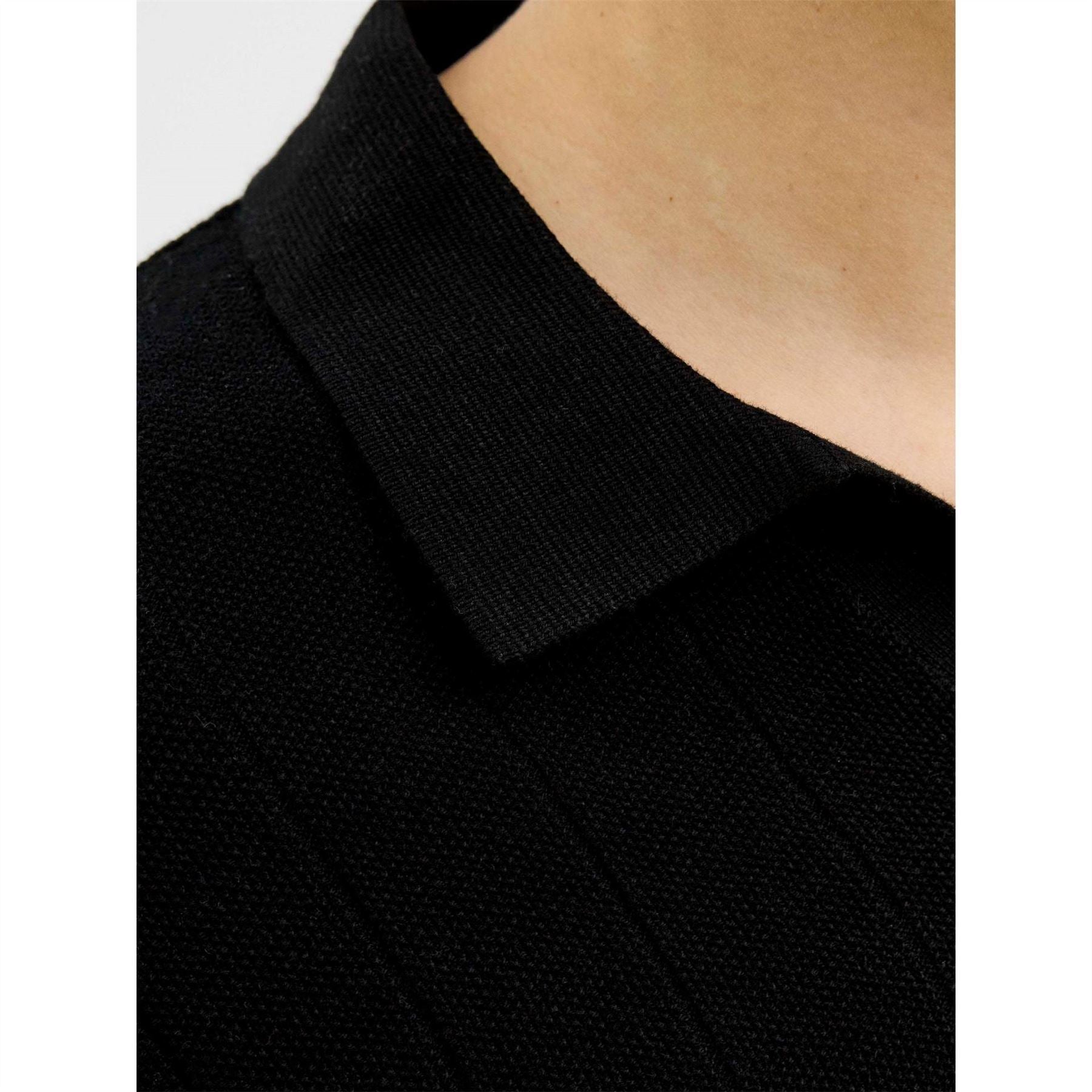 Jack and Jones Split Neck Knitted Crew Sweatshirt