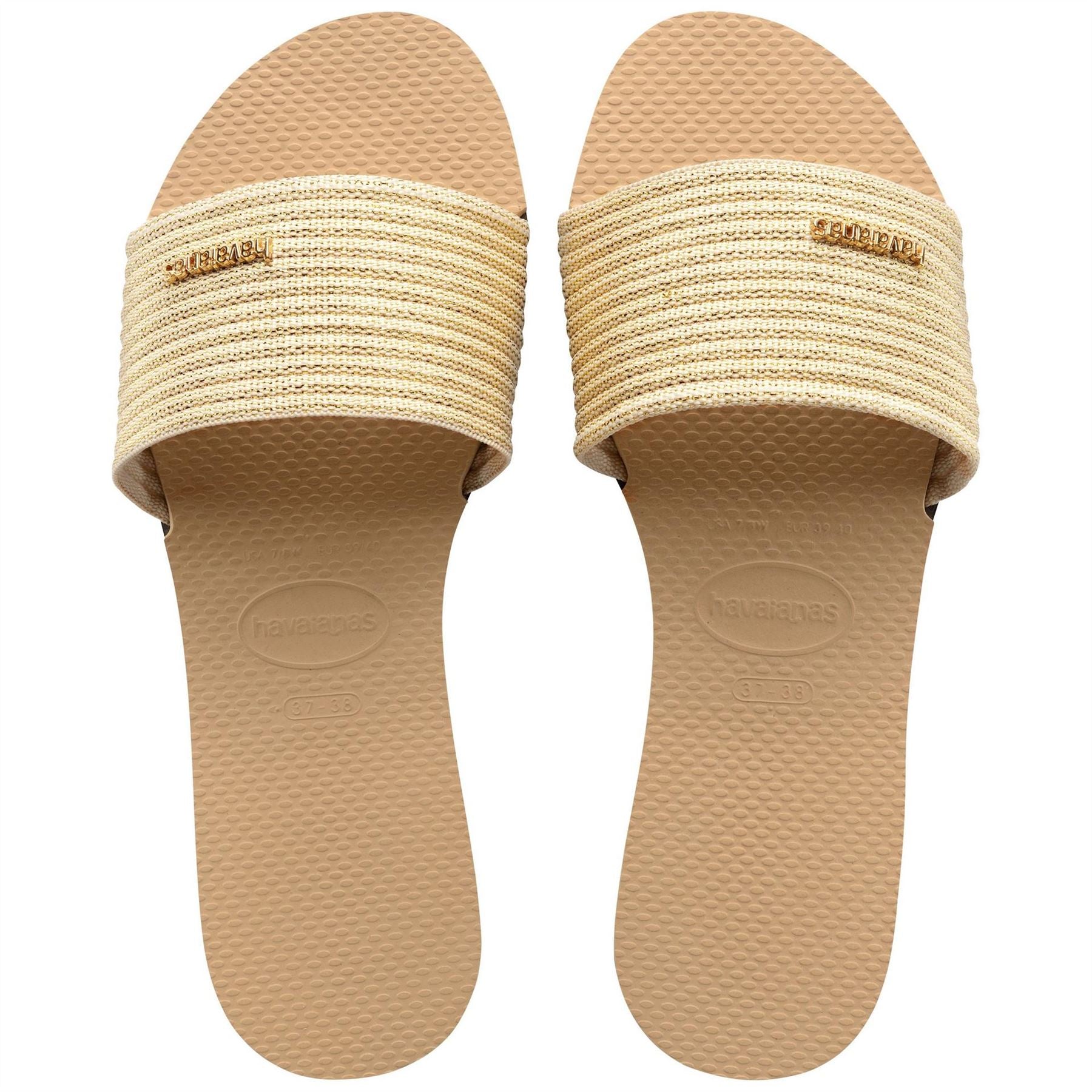 Havaianas Womens Hav. You Malta Metallic Comfy Blue Flip Flops
