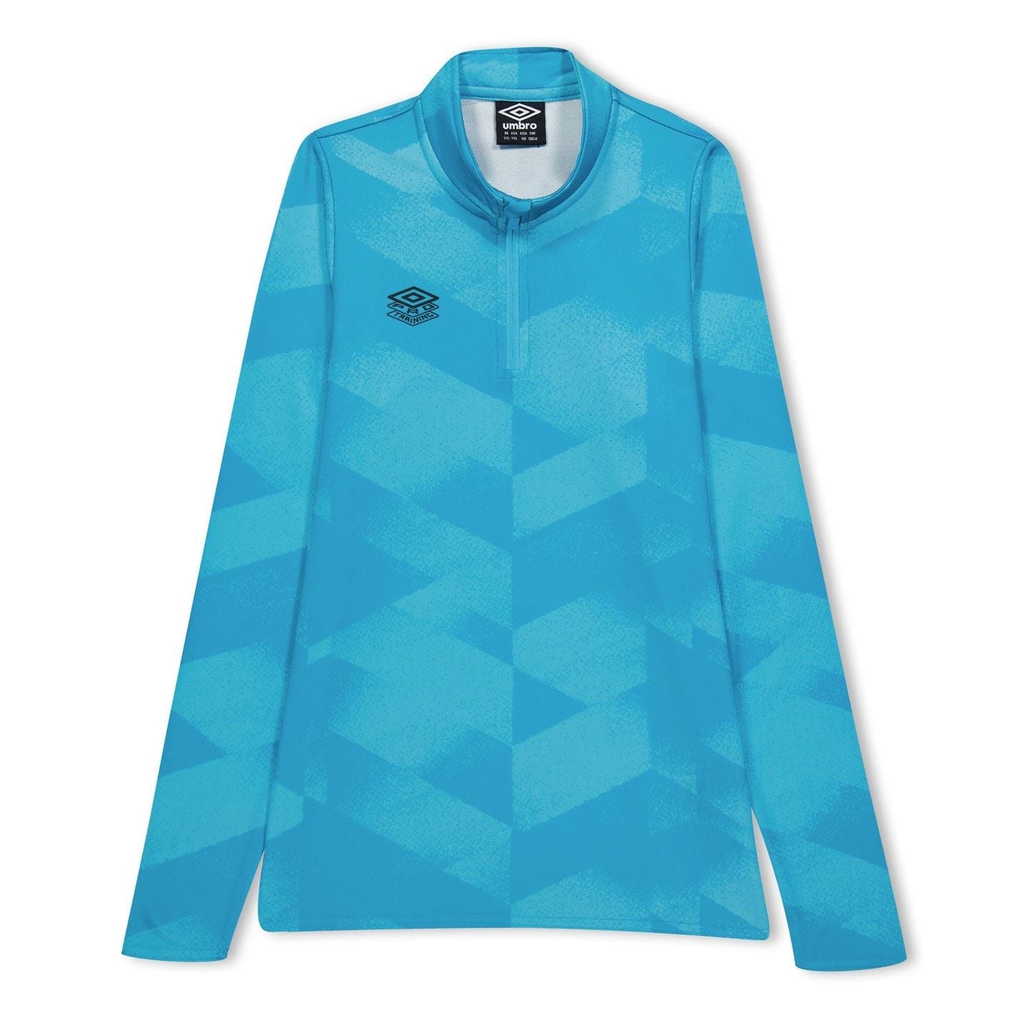 Umbro Zip Neck Regular Fit Long Sleeve Athletic Top