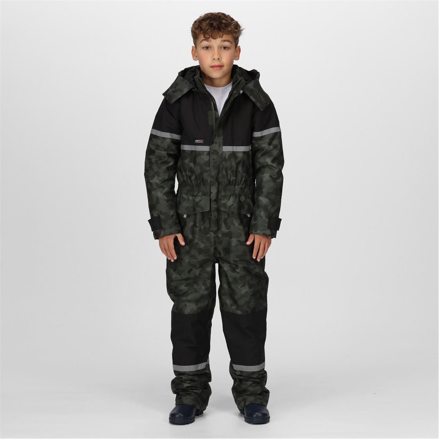 Regatta Rancher Hooded Reflective Ribbon Rain Jacket