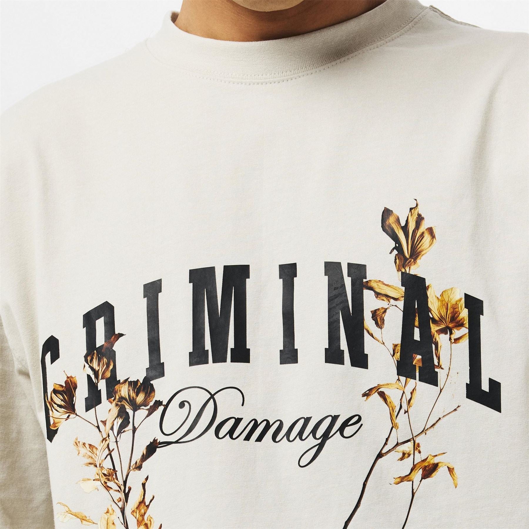 Criminal Damage Regular Fit Crew Neck T-Shirt