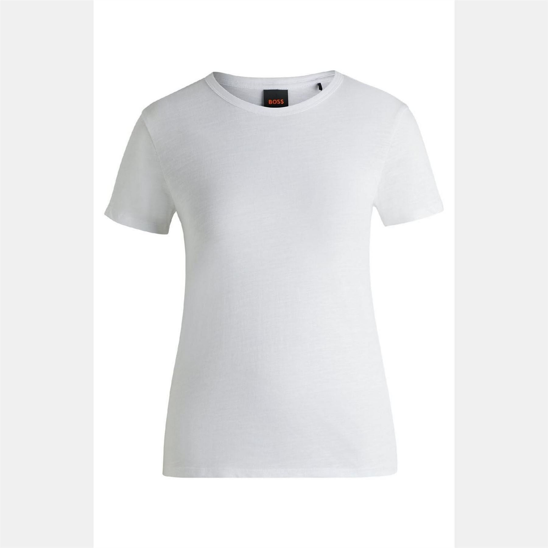 Boss Elsa Regular Fit T-Shirt In Slub Cotton