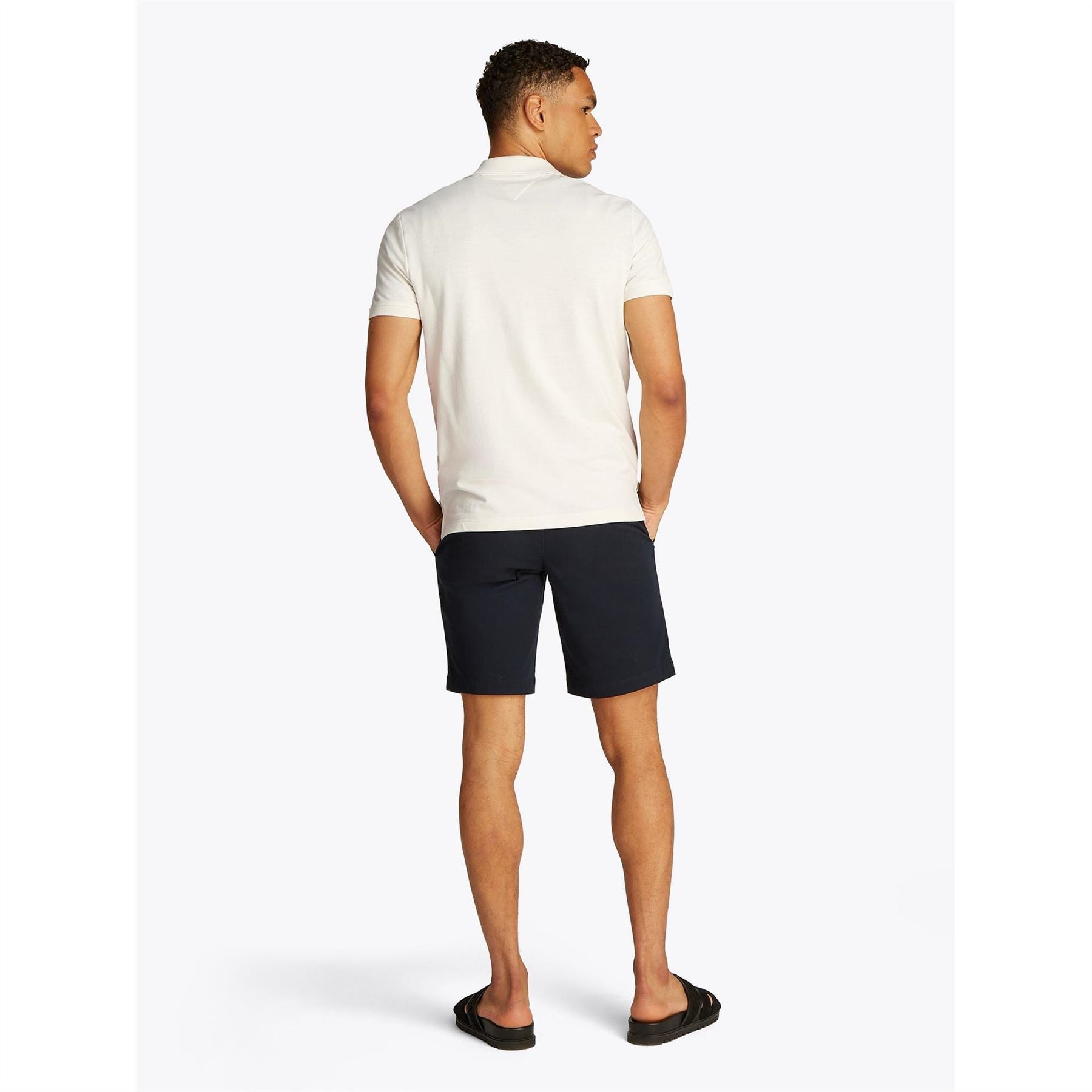 Tommy Hilfiger Cotton Linen Terry Short Sleeve Polo Shirt