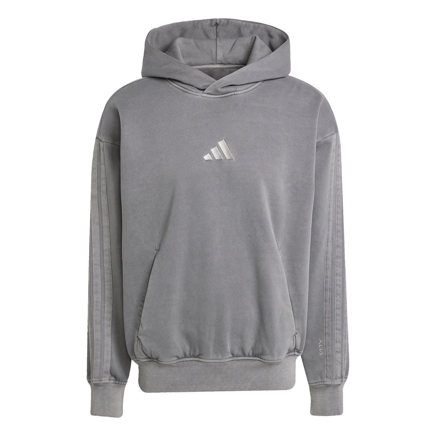 adidas Mens All Szn Fleece Washed Hoodie