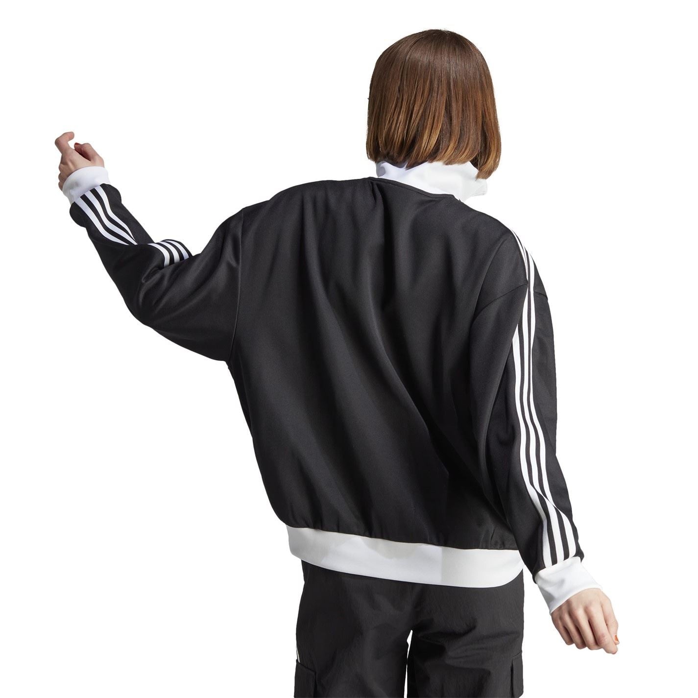 adidas Originals Track High Neck Ribbed Cuff Jacket