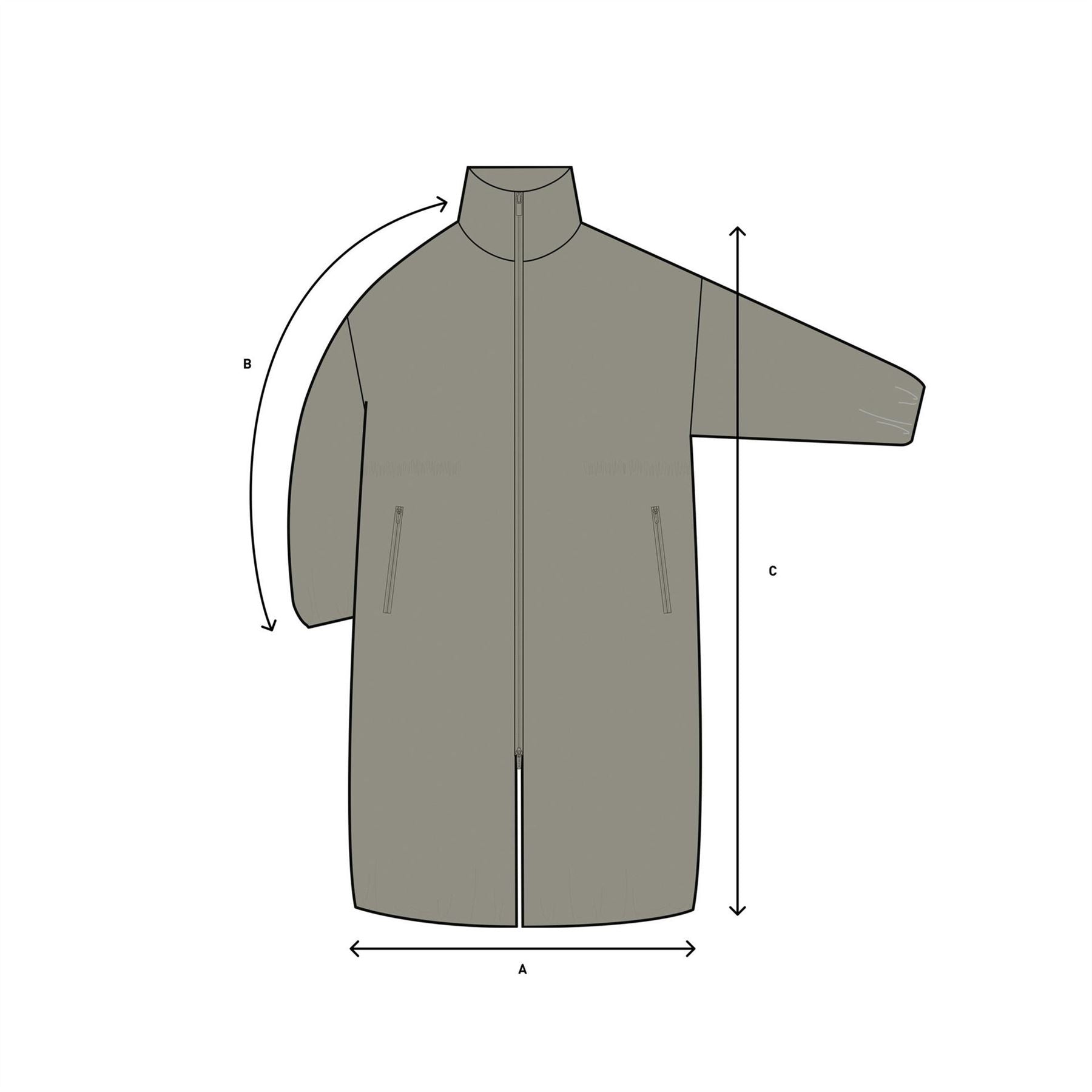 adidas Solid Patterned Zipped Pocket Woven Cuff Parka Coat