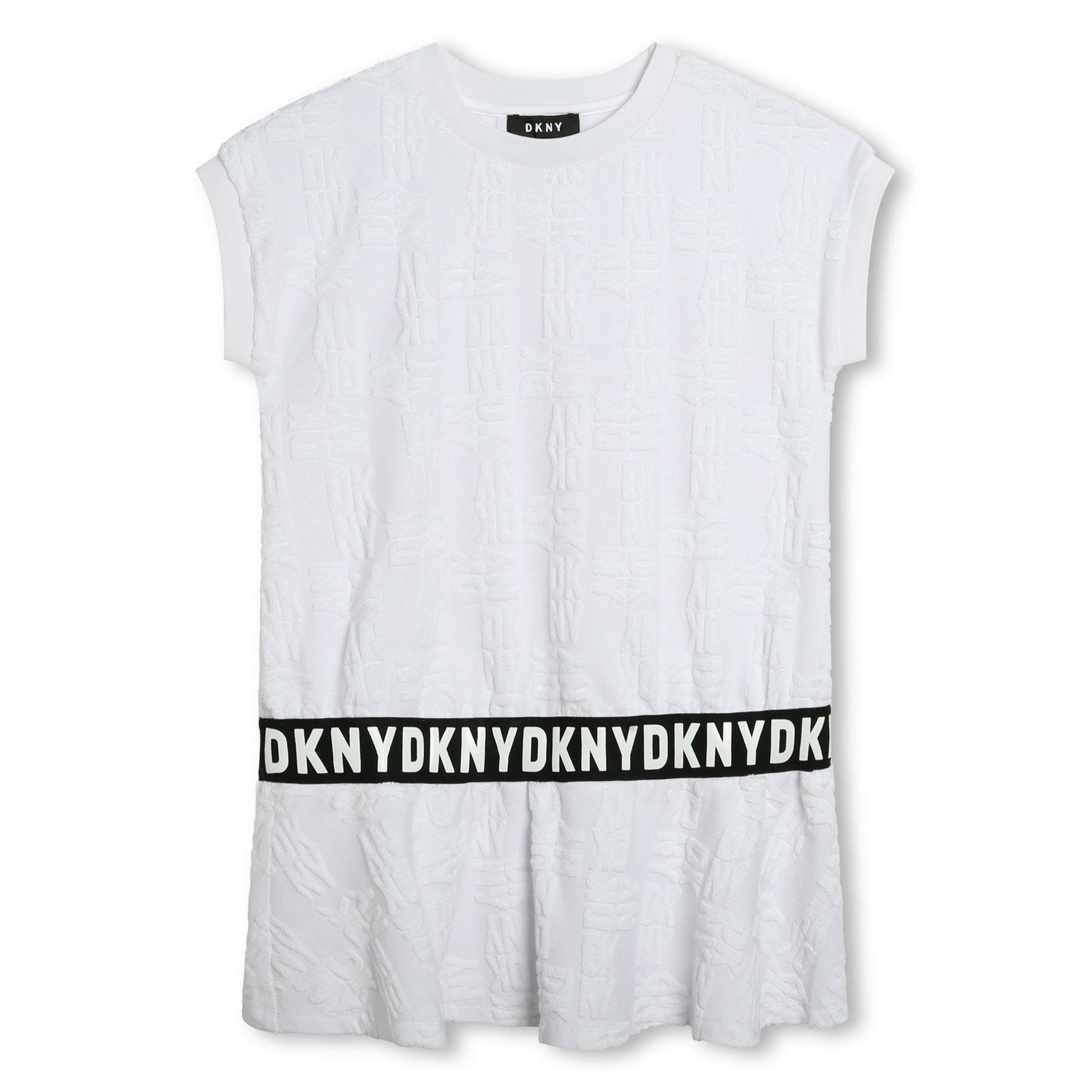 DKNY Texture Crew Neck T-Shirt Dress