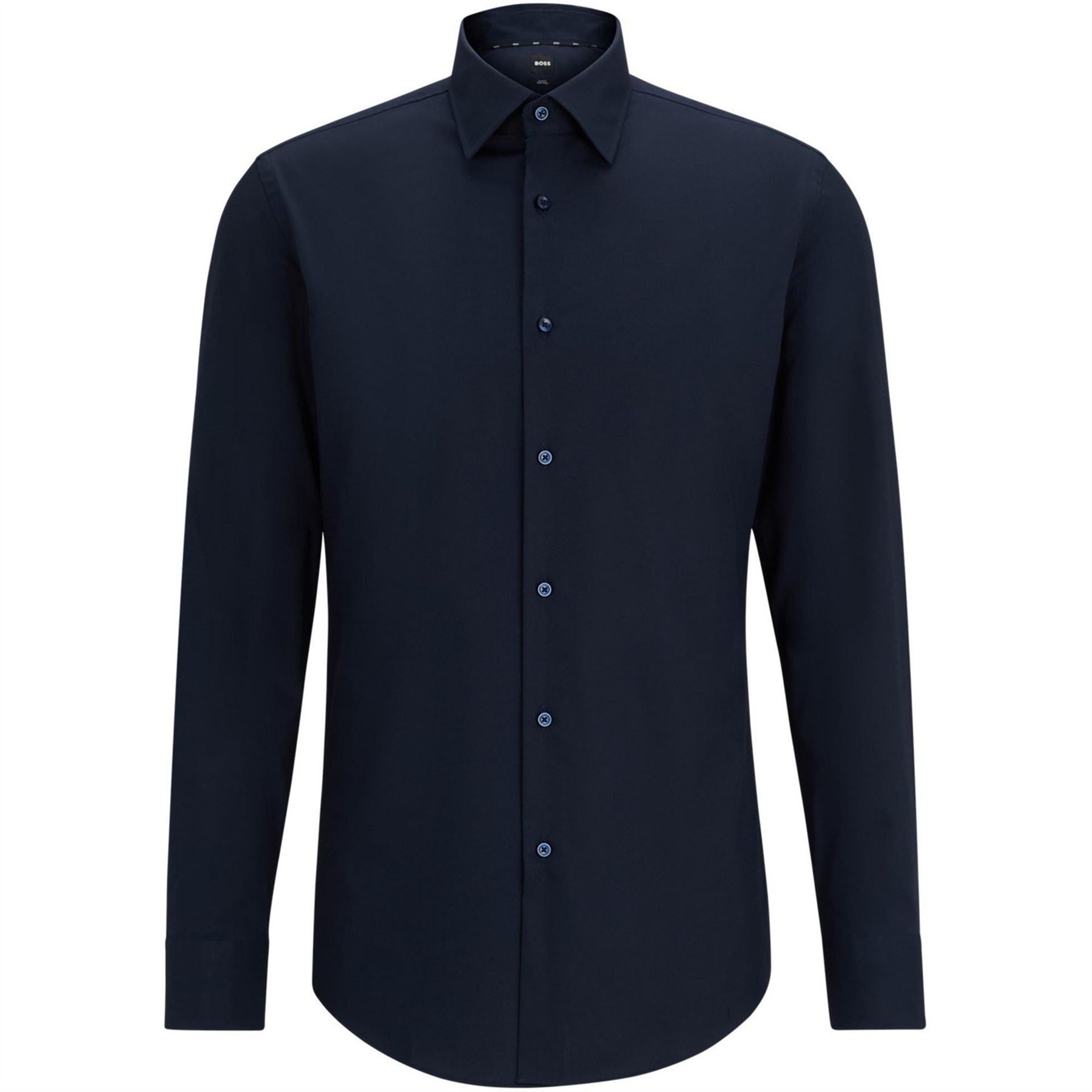 Boss Regular Fit Collared Neck Long Sleeve Oxford Shirt