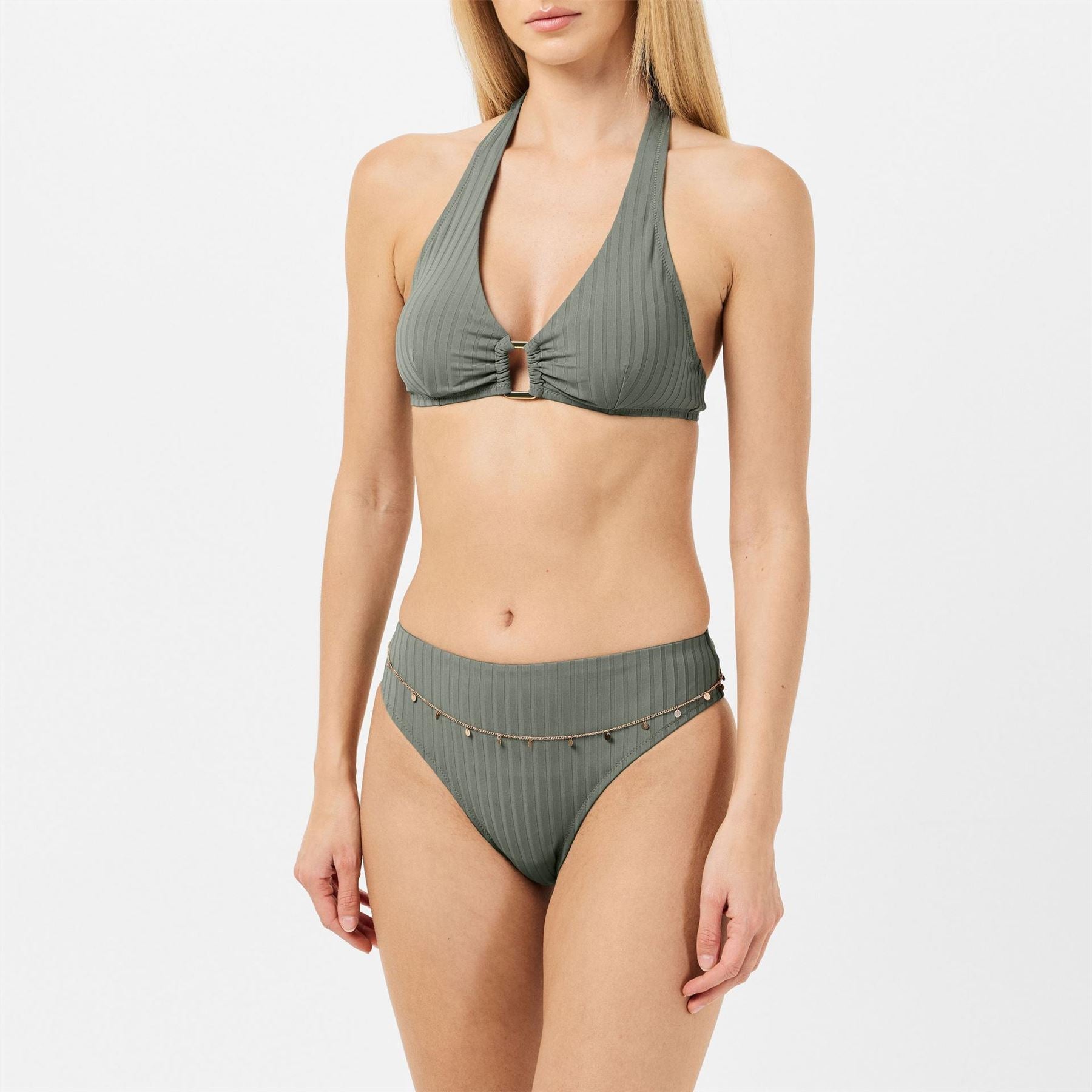 Chelsea Peers Triangle Bikini Top with Tie Closure