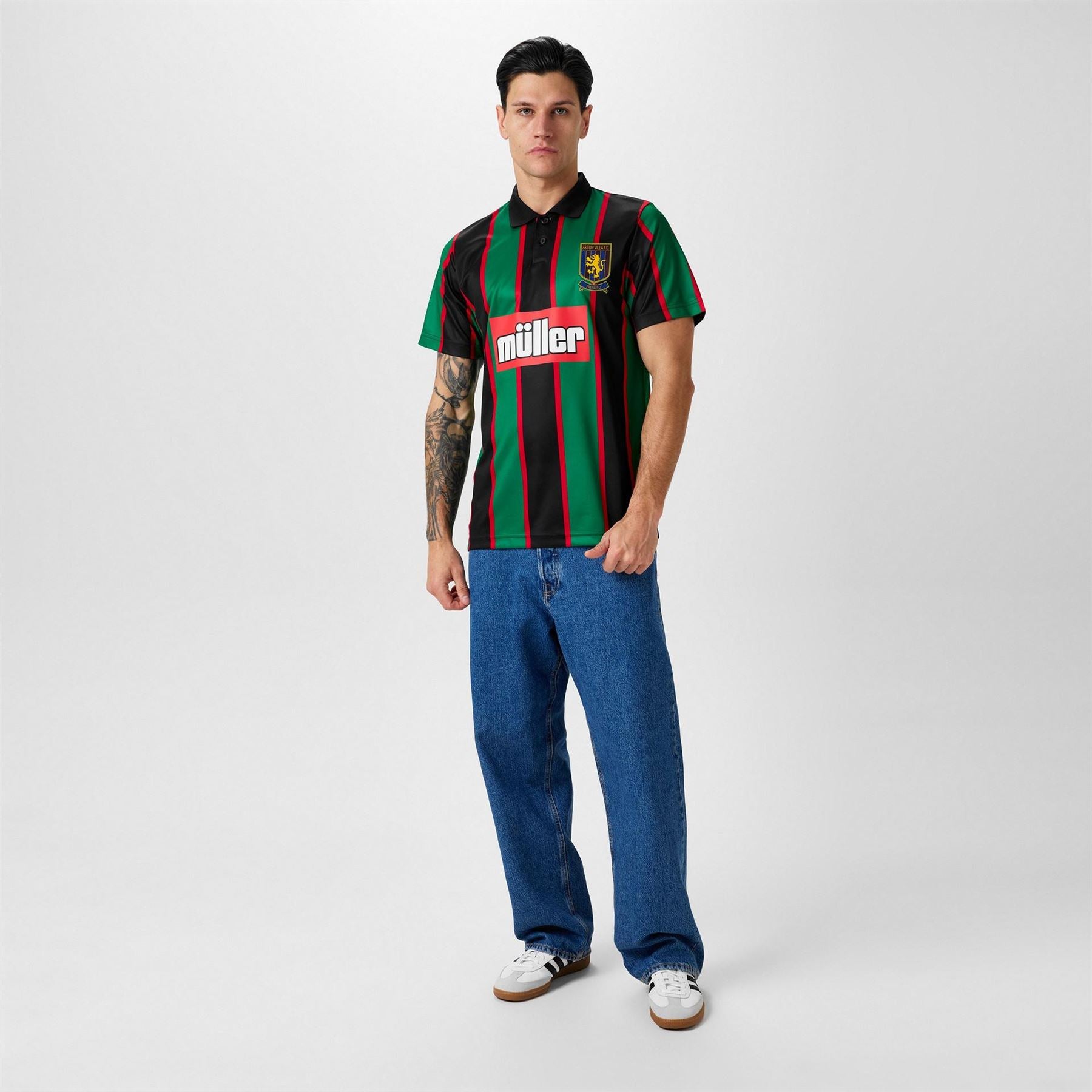 Score Draw Aston Villa Retro Away Shirt 94 Adults