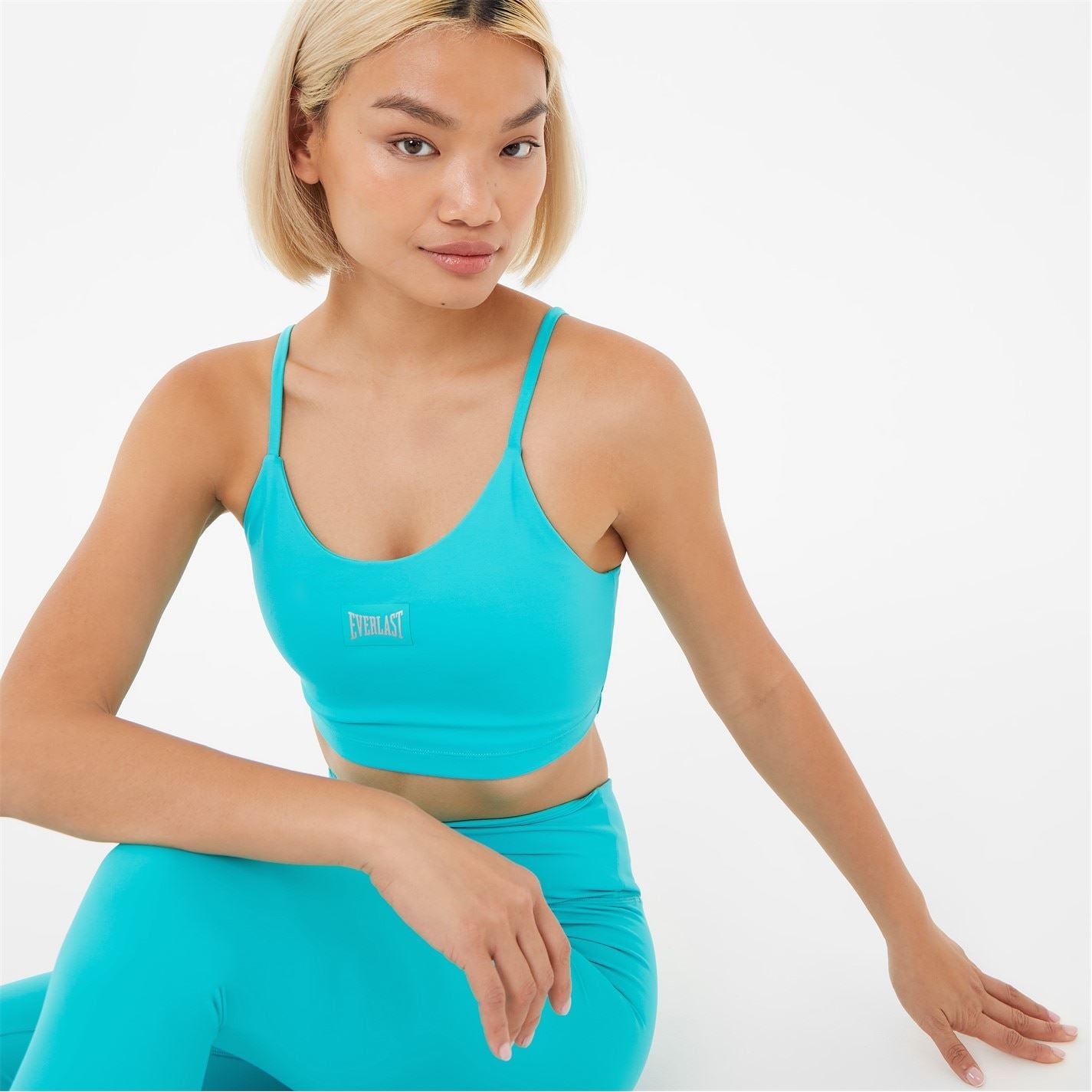 Everlast Strappy Cropped Scoop Neck Bra